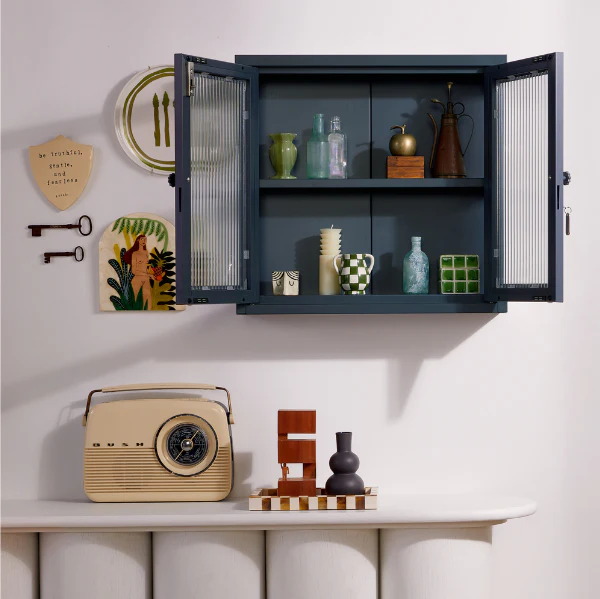 The Kit Mustard Made Wall Shelves Cabinet (Slate) - Image 7