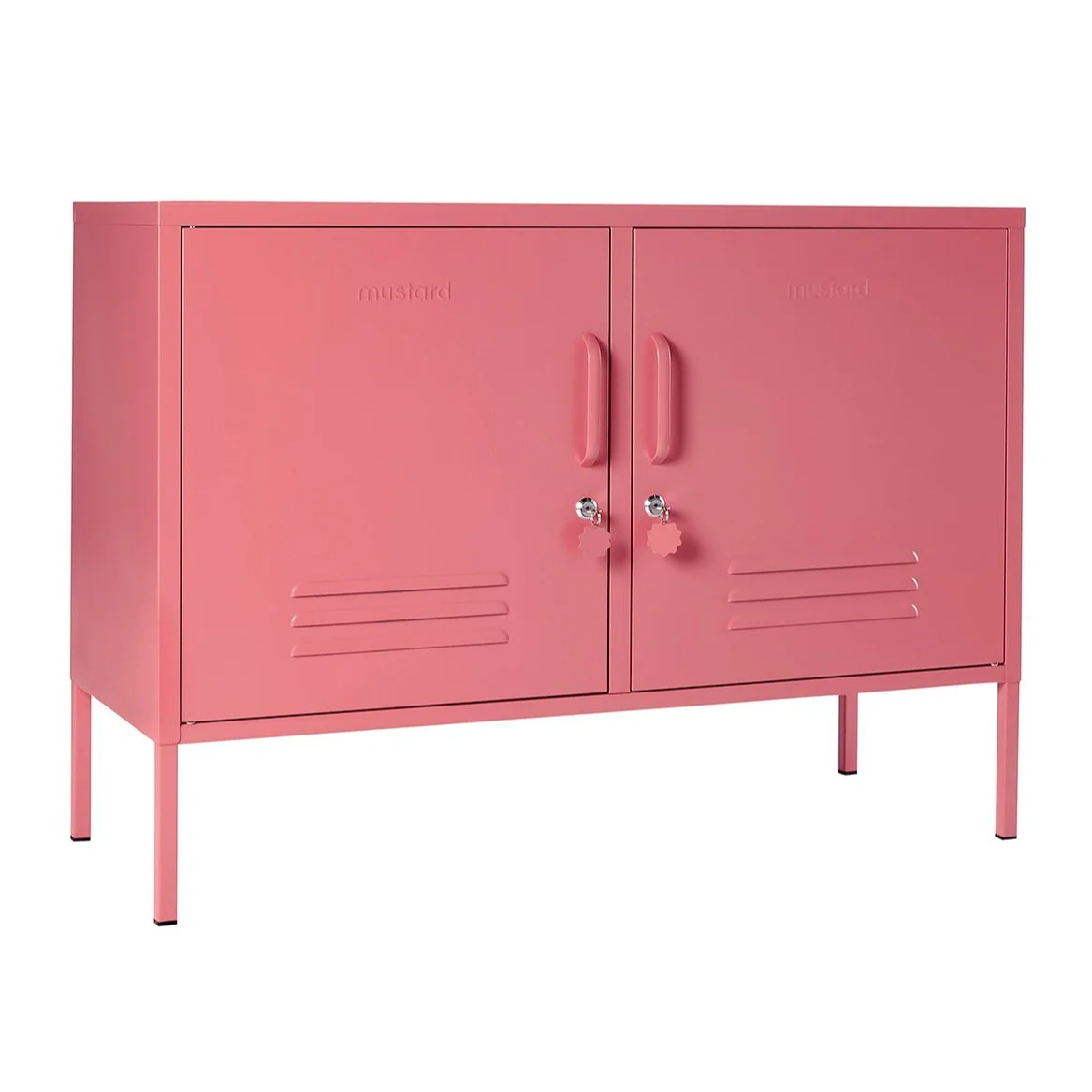 The Lowdown Double Door Locker Cabinet (Berry) - Image 5