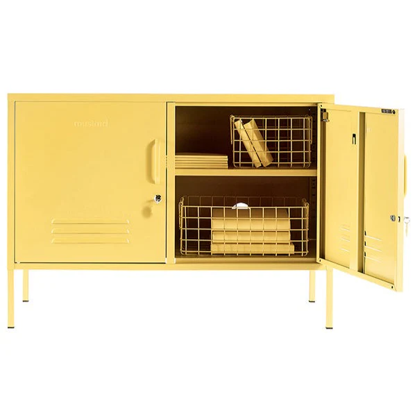 The Lowdown Double Door Locker Cabinet (Butter) - Image 3