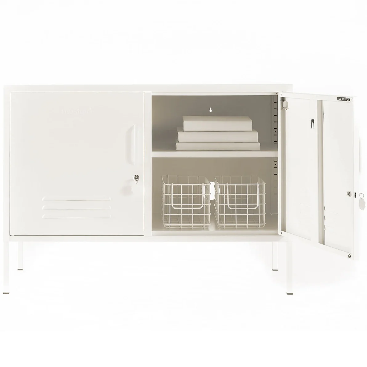 The Lowdown Double Door Locker Cabinet (Chalk) - Image 4