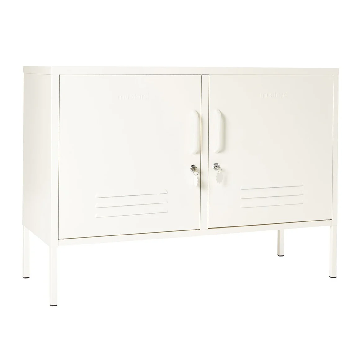 The Lowdown Double Door Locker Cabinet (Chalk) - Image 5