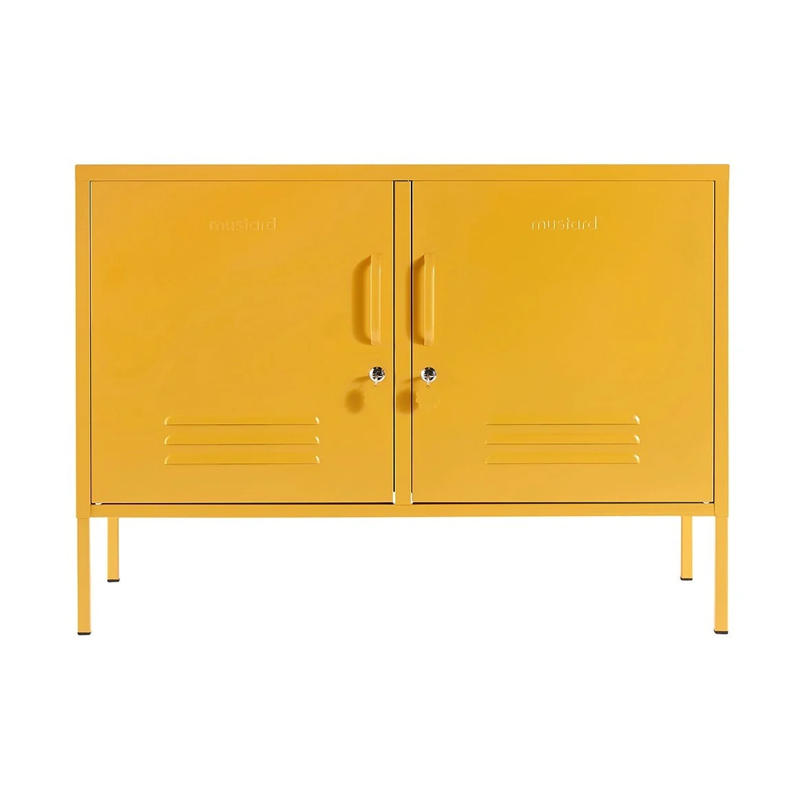 The Lowdown Double Door Locker Cabinet (Mustard) - Image 4