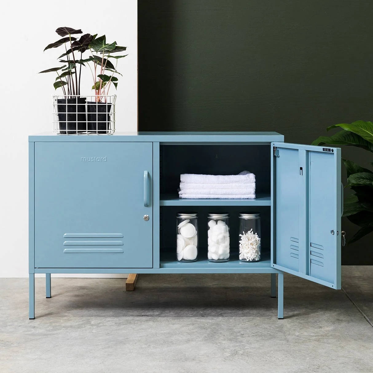 The Lowdown Double Door Locker Cabinet (Ocean) - Image 2