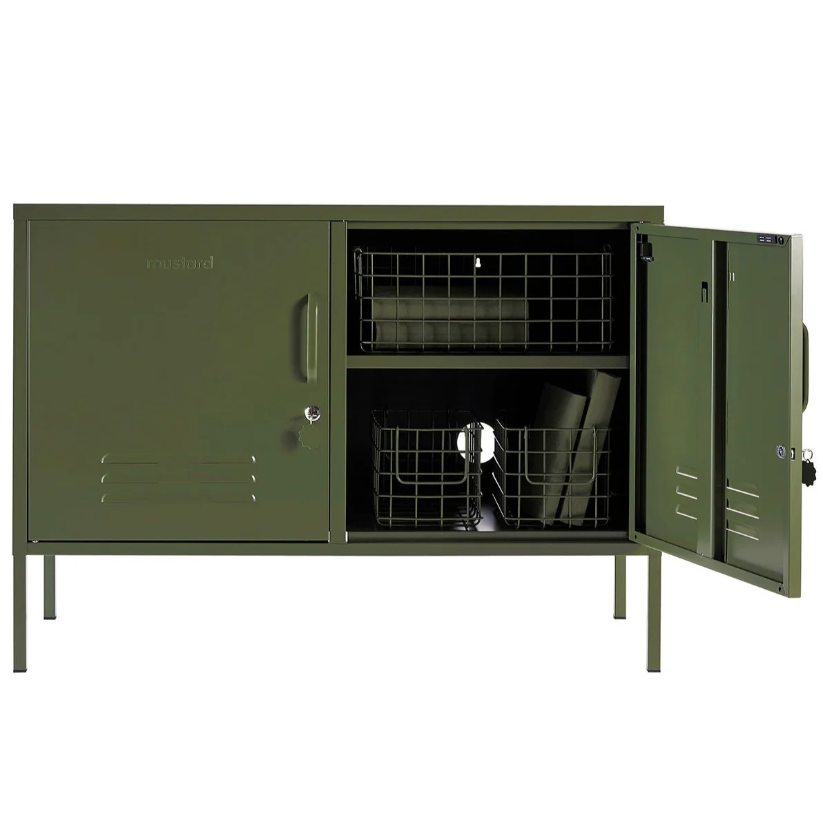 The Lowdown Double Door Locker Cabinet (Olive) - Image 3