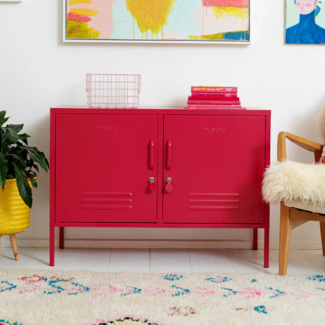 The Lowdown Double Door Locker Cabinet (Poppy)