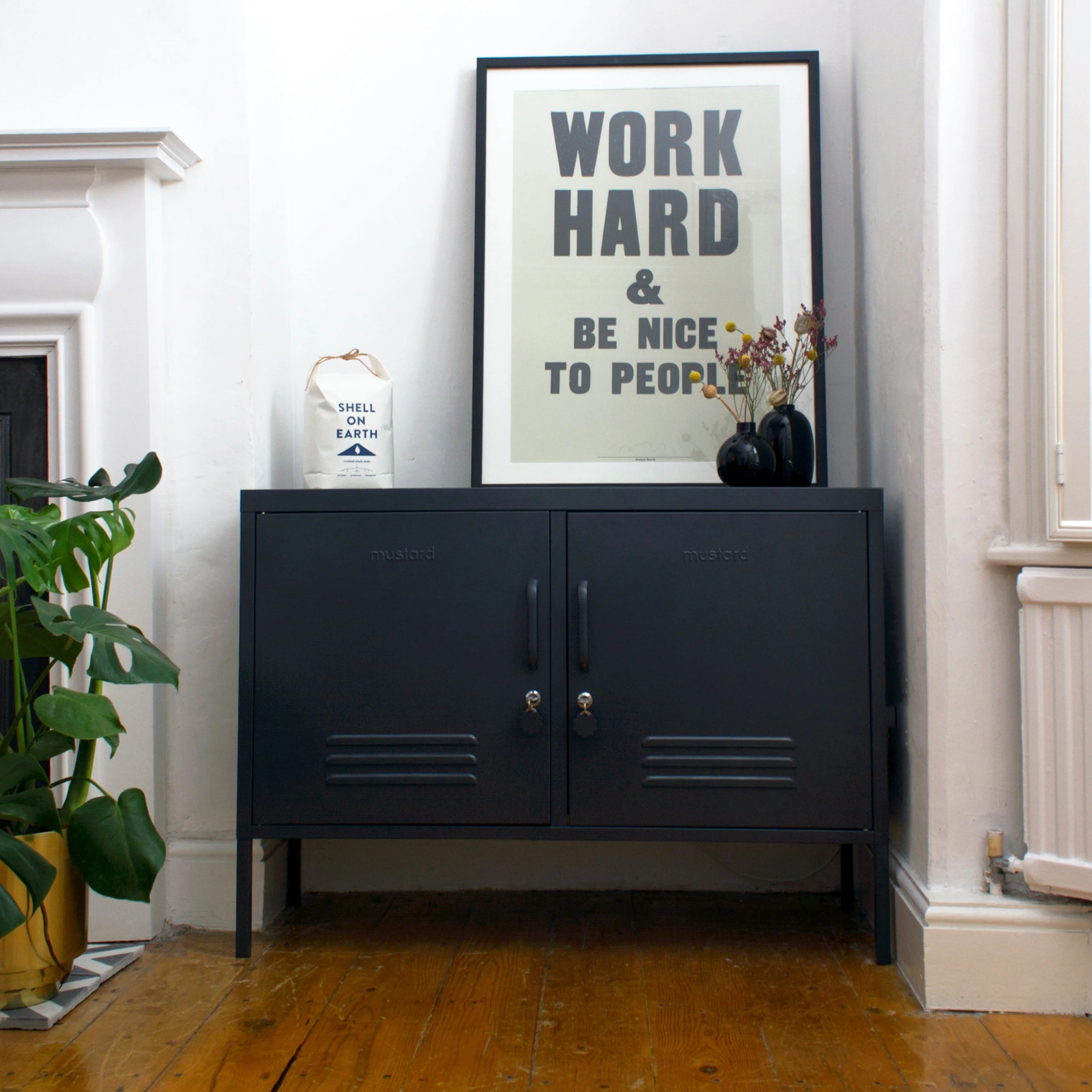 The Lowdown Double Door Locker Cabinet (Slate)