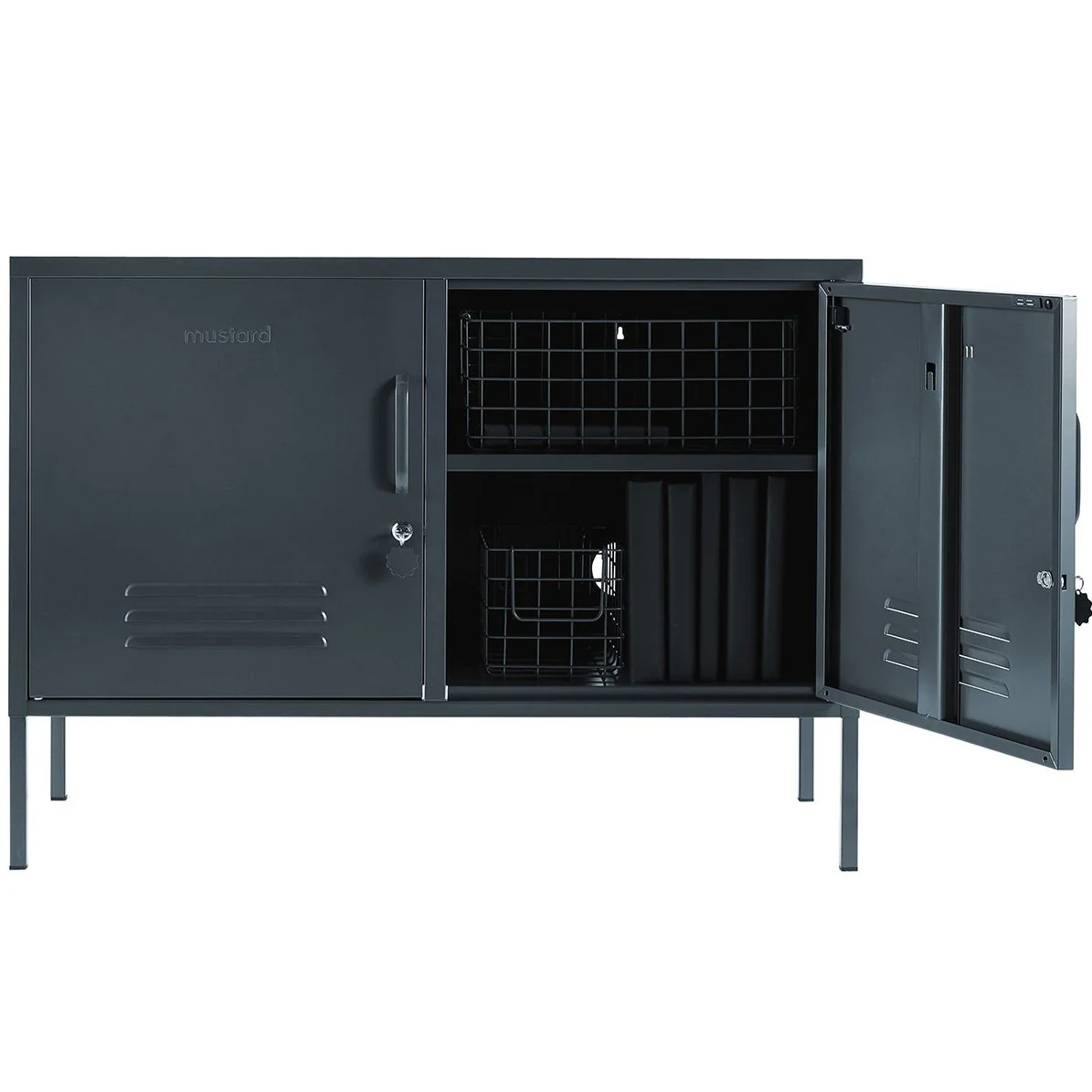 The Lowdown Double Door Locker Cabinet (Slate) - Image 3