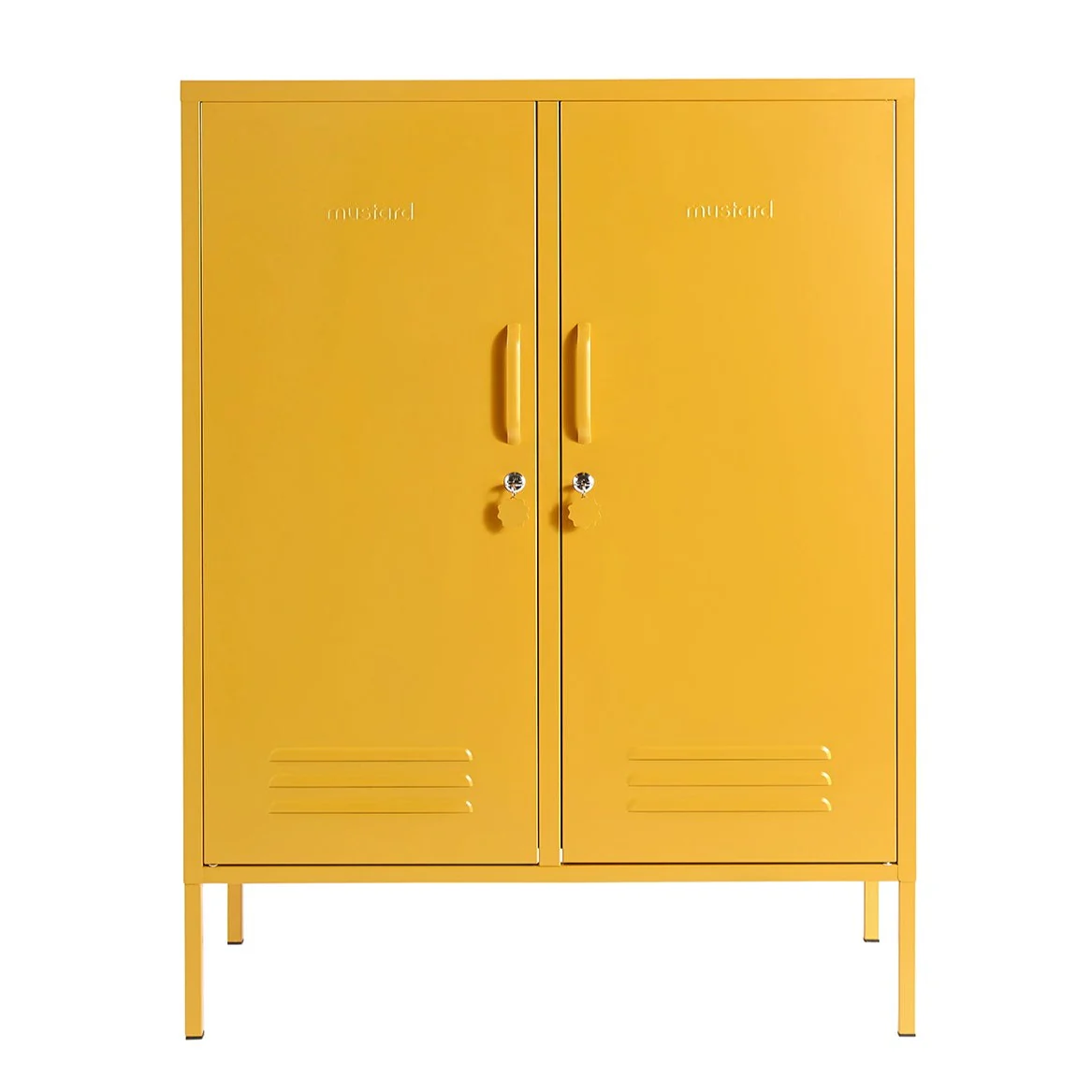The Midi Double Door Locker Cabinet (Mustard) - Image 3