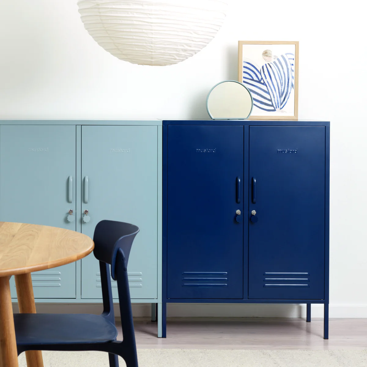 The Midi Double Door Locker Cabinet (Navy) - Image 3