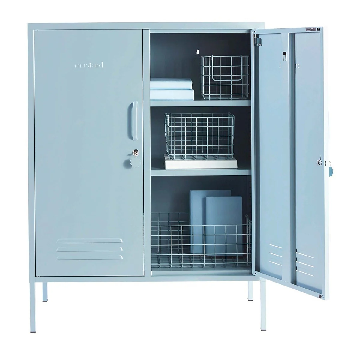 The Midi Double Door Locker Cabinet (Ocean) - Image 6