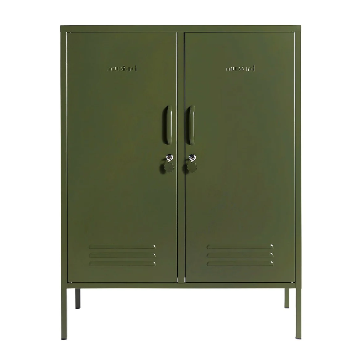 The Midi Double Door Locker Cabinet (Olive) - Image 2