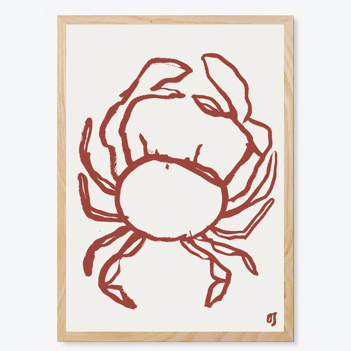 The Red Crab Art Print - Image 3