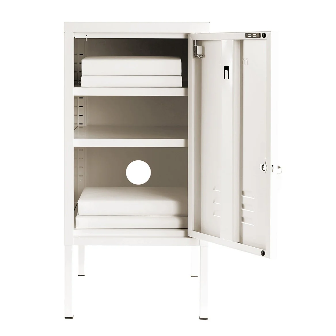 The Shorty Single Door Locker Cabinet (Chalk) (Opens to Right) - Image 4