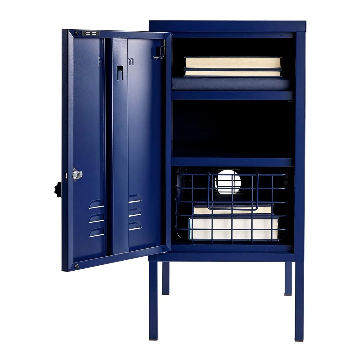 The Shorty Single Door Locker Cabinet (Navy) (Opens to Left) - Image 4