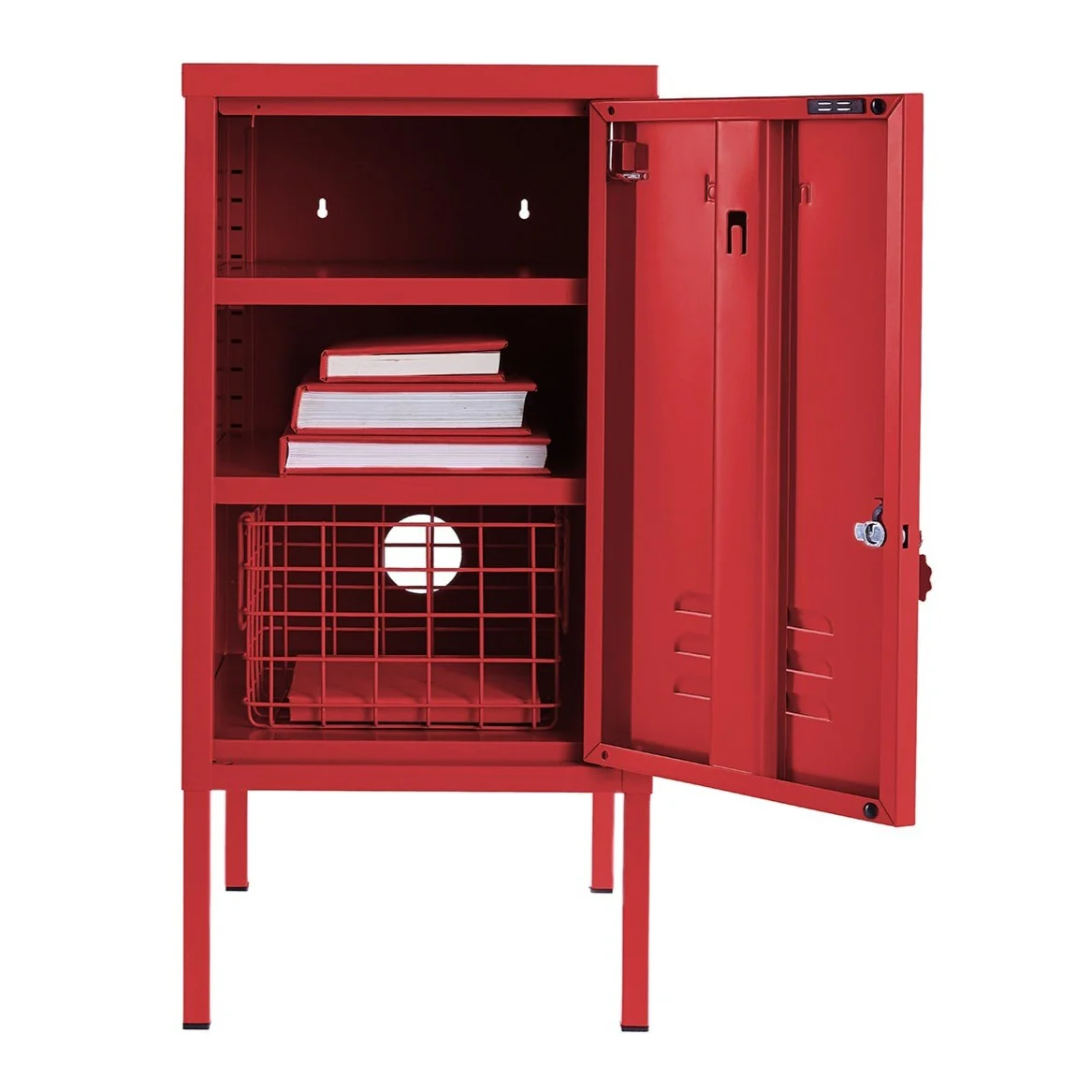 The Shorty Single Door Locker Cabinet (Poppy) (Opens to Right) - Image 5