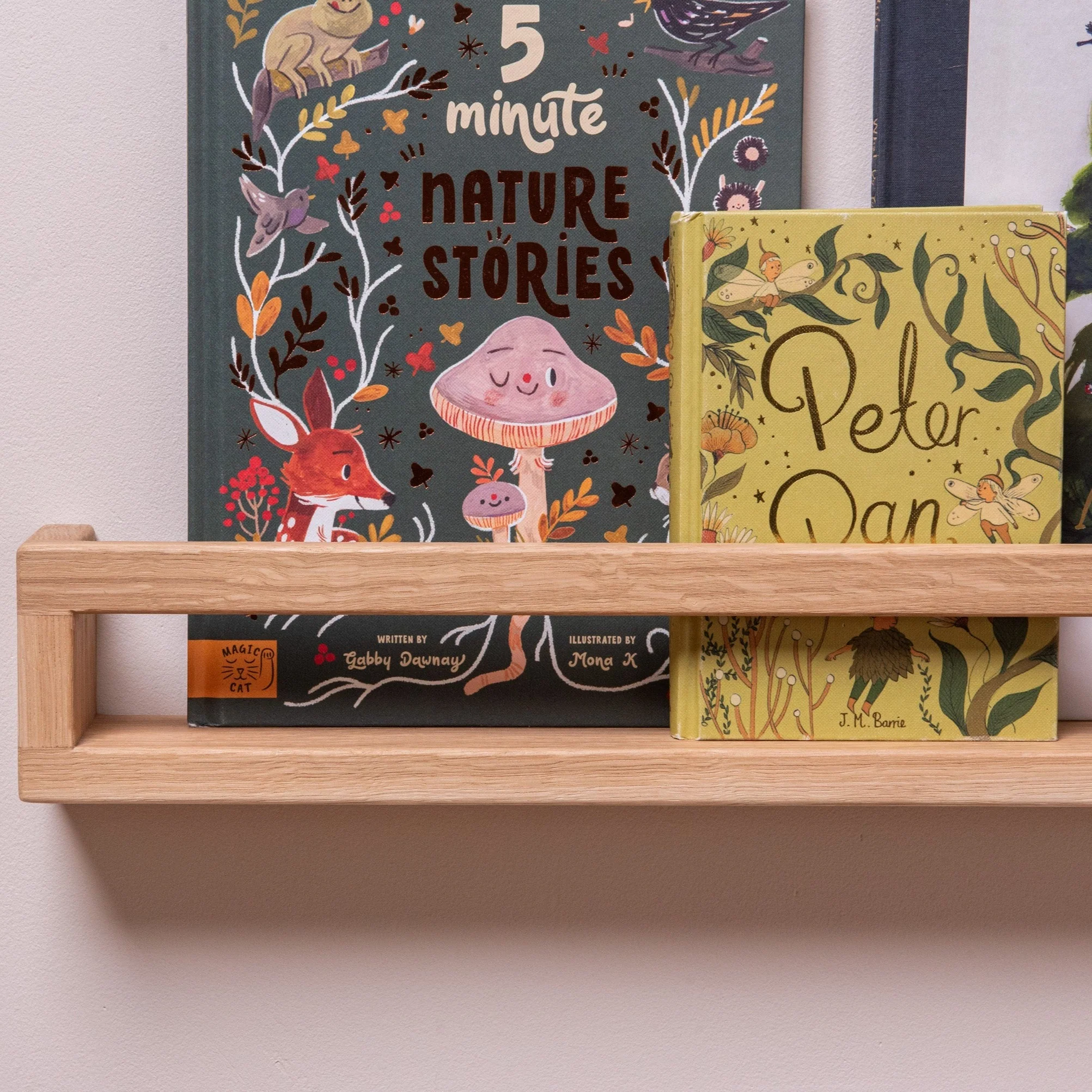 The Signature Floating Bookshelf (Solid Oak) - Image 6