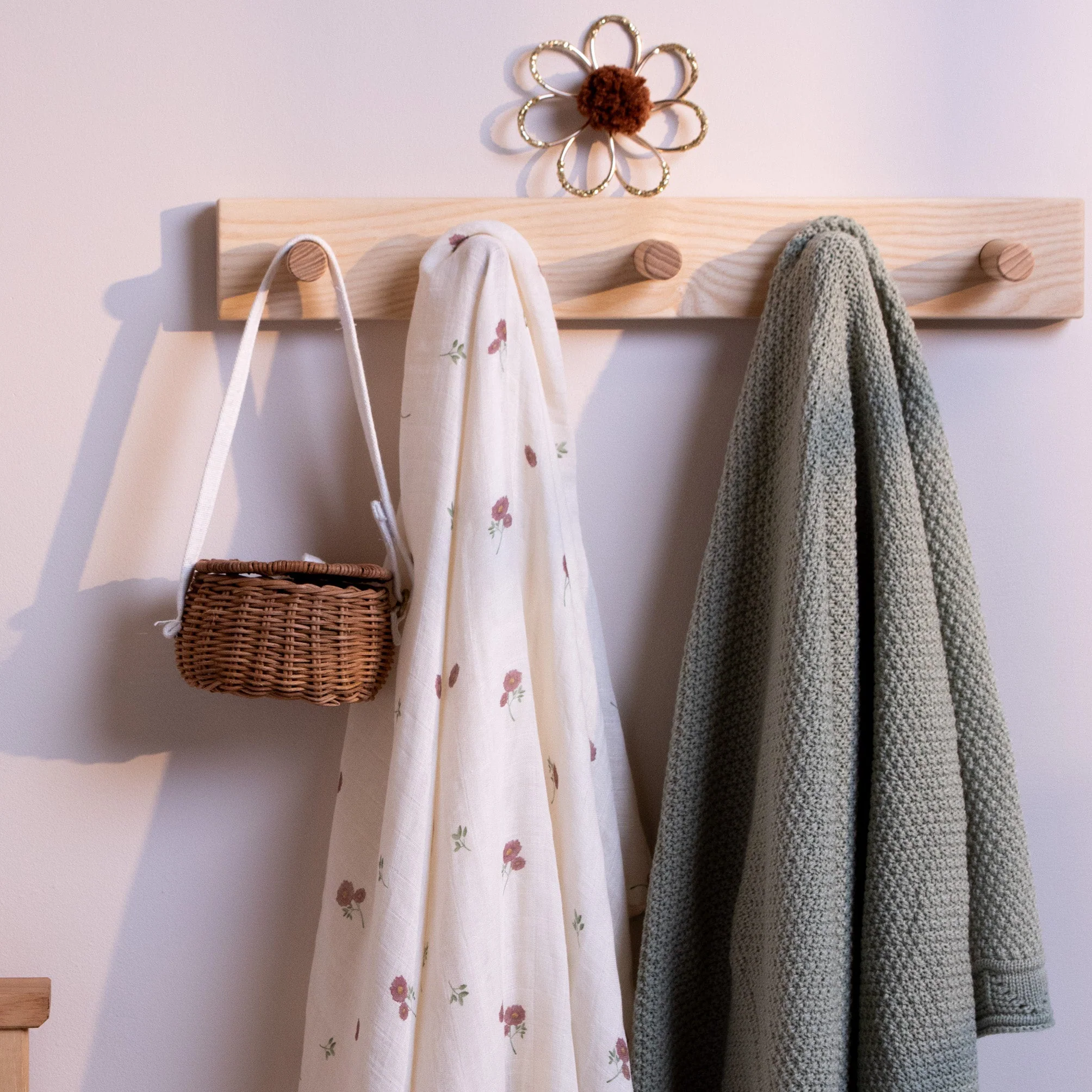 The Signature Peg Rail Wooden Hooks (Solid Ash) - Image 5