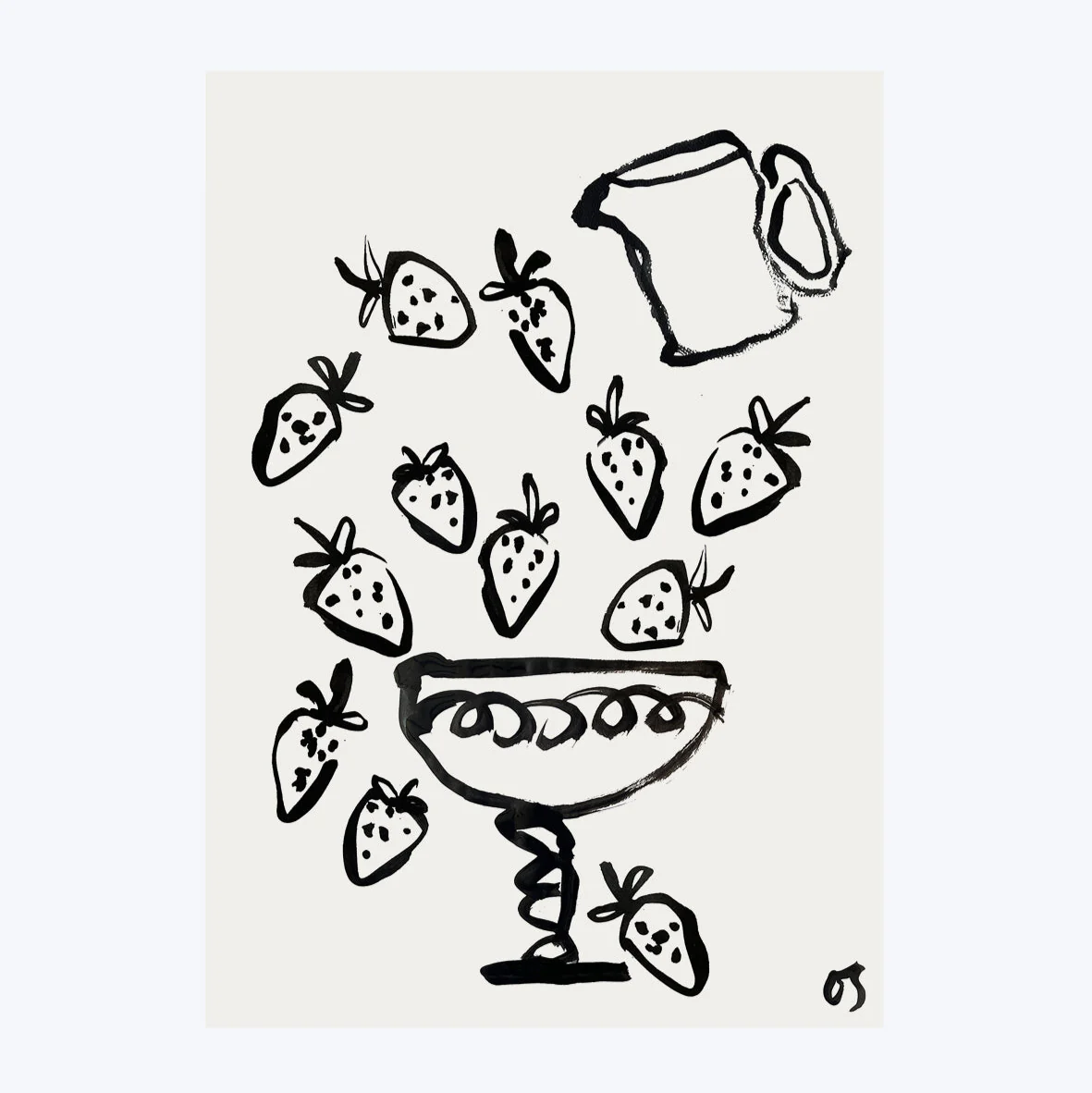 The Strawberries Art Print - Image 2
