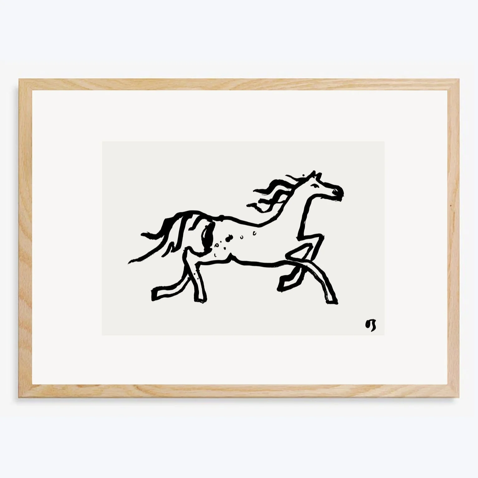 The Trot Horse Art Print - Image 2