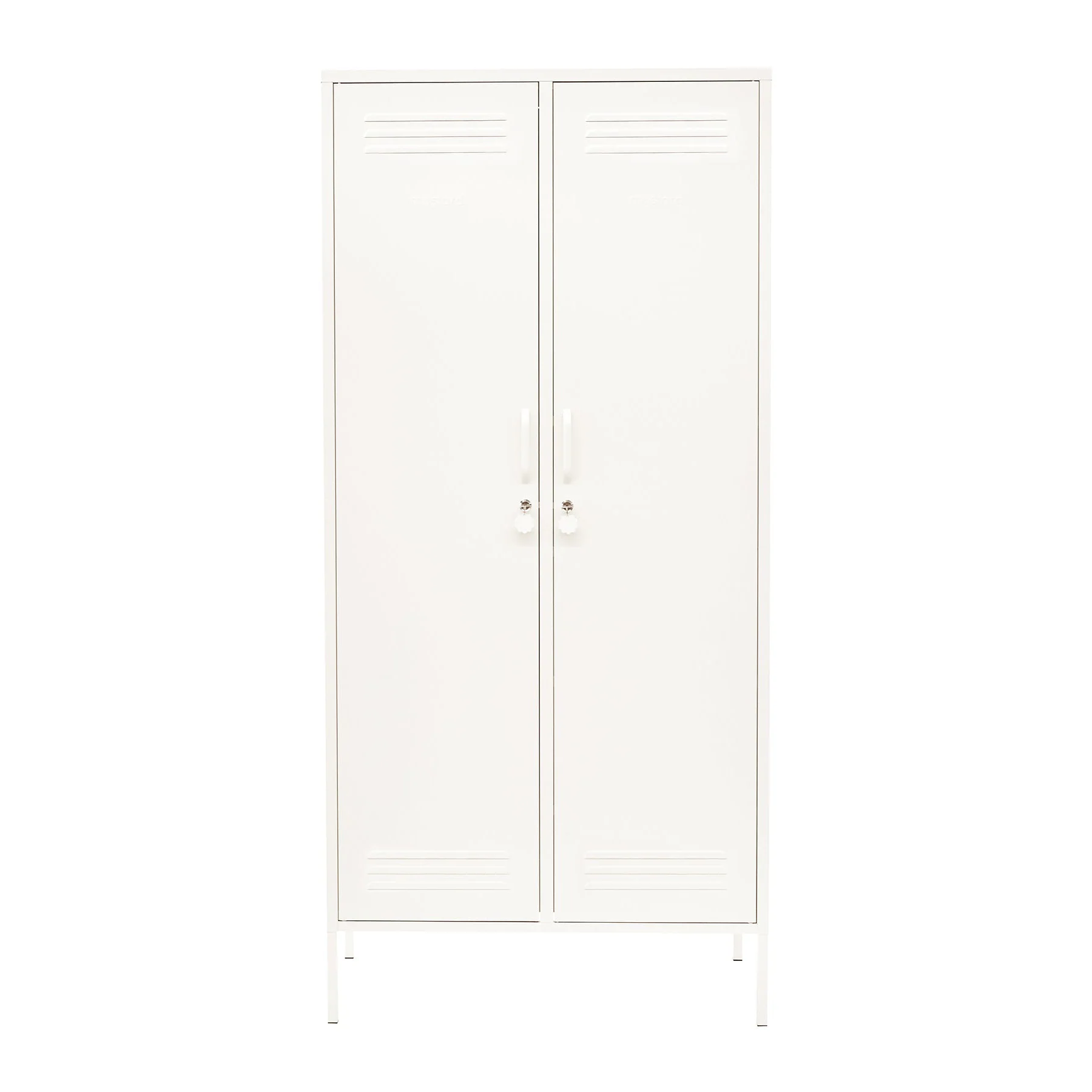 The Twinny Double Door Locker Wardrobe (Chalk) - Image 3