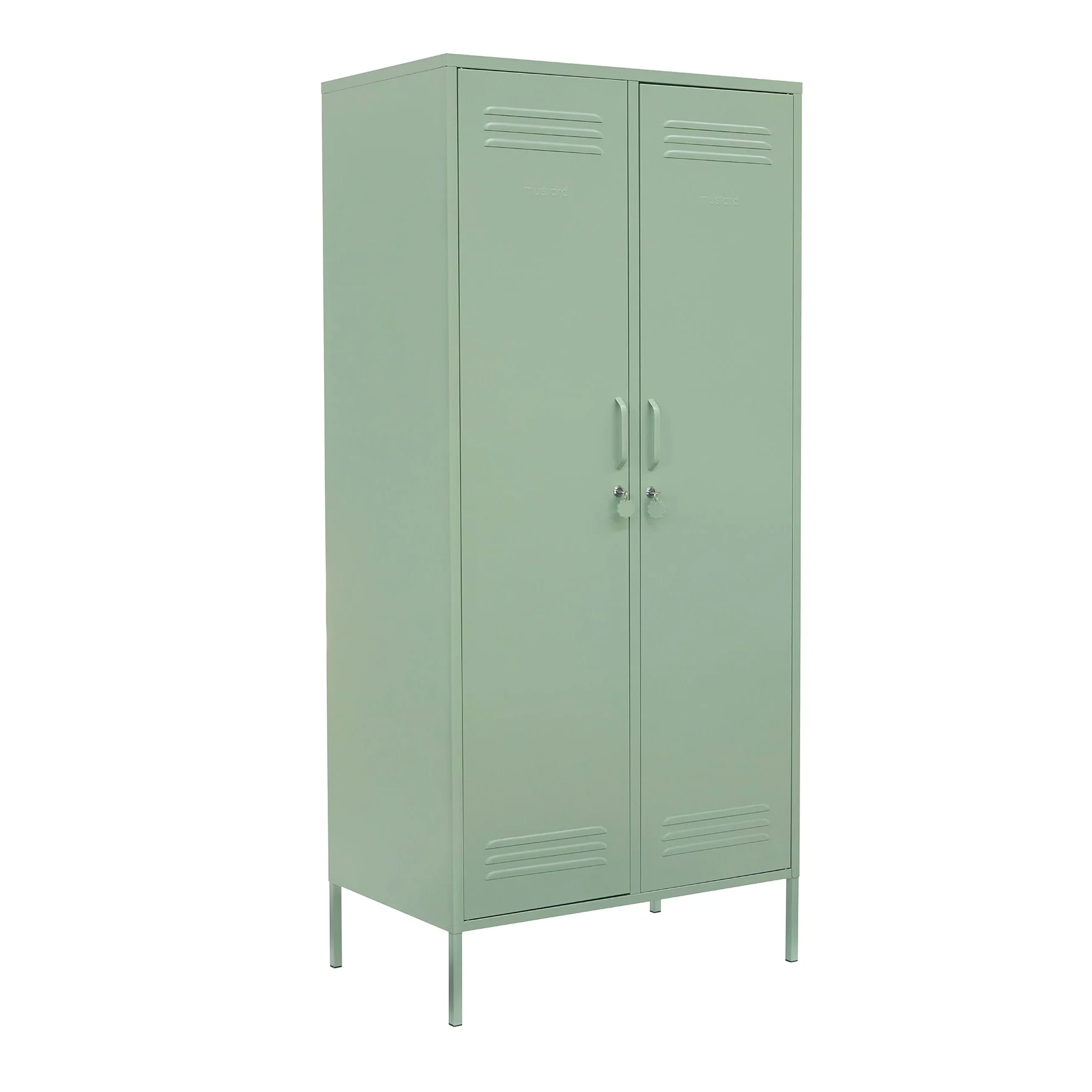 The Twinny Double Door Locker Wardrobe (Sage) - Image 5