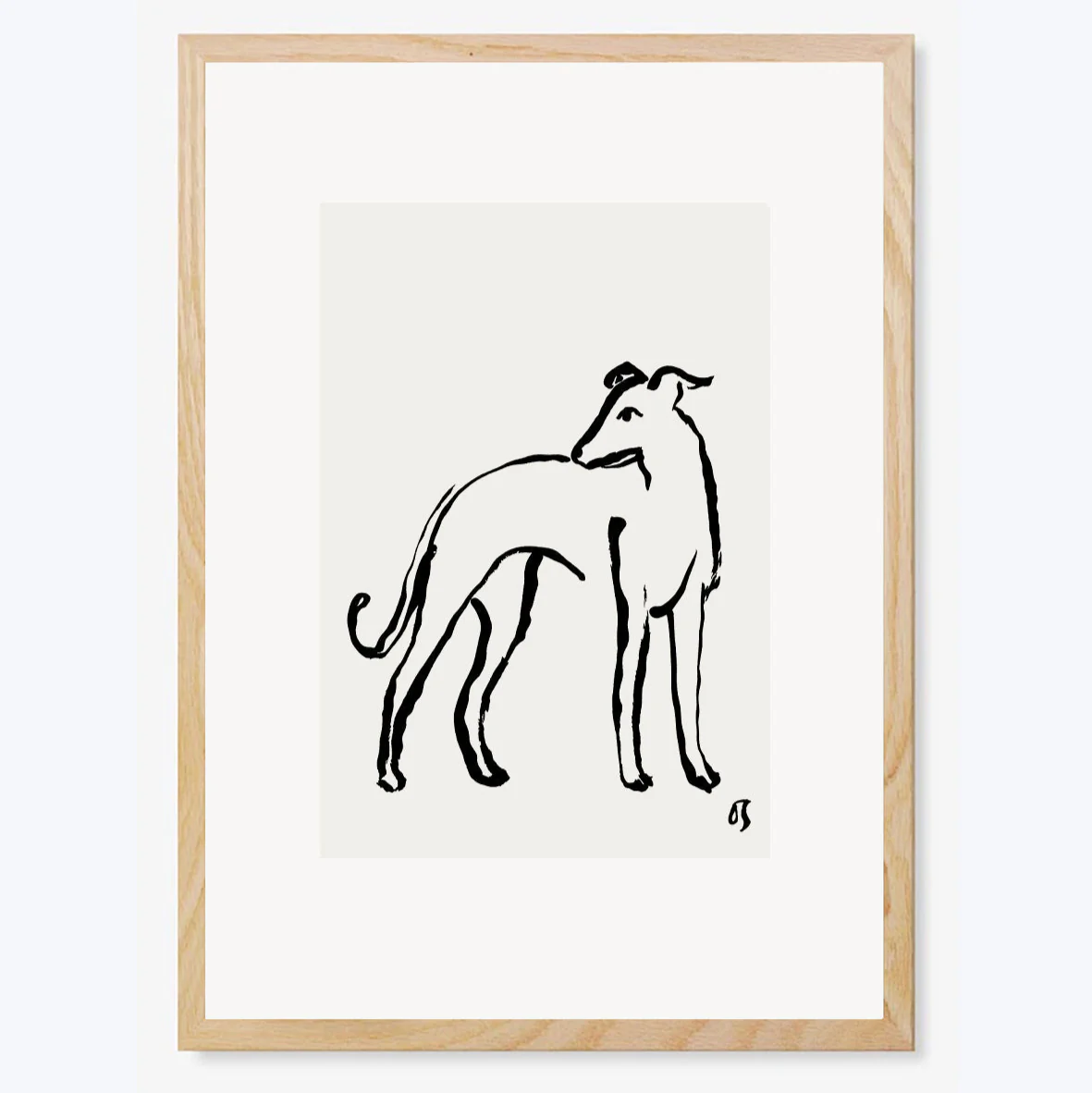 The Whippet Art Print - Image 2