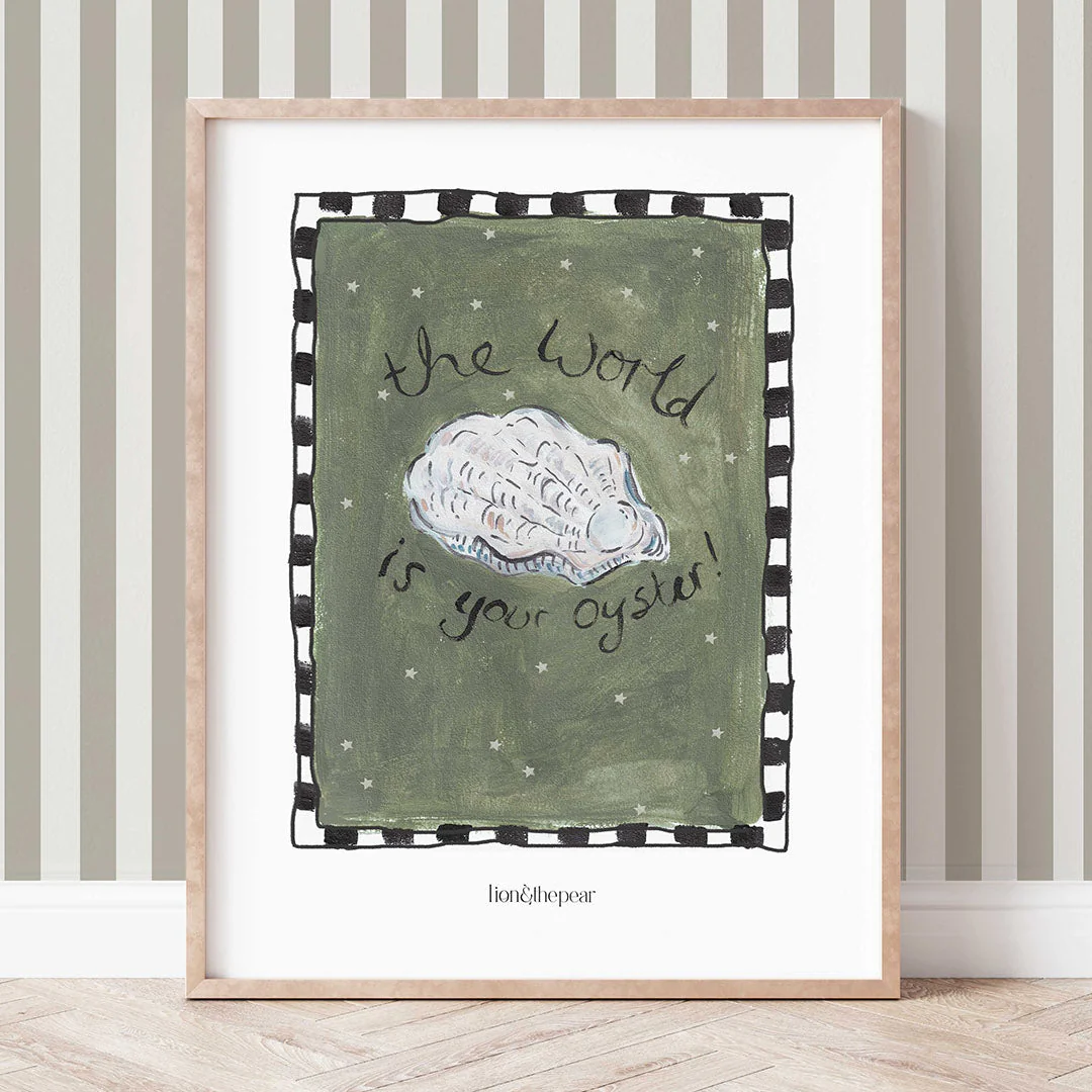The World Is Your Oyster Art Print - Image 2