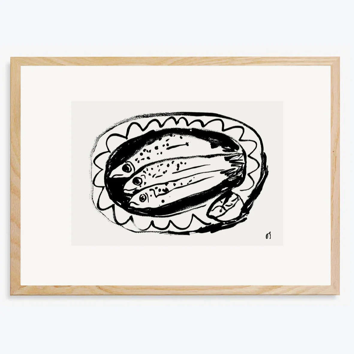 Three Sardines Art Print - Image 3