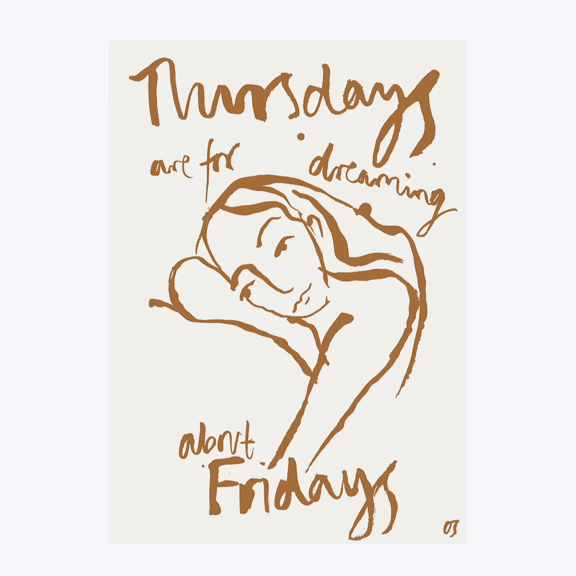 Thursday Art Print