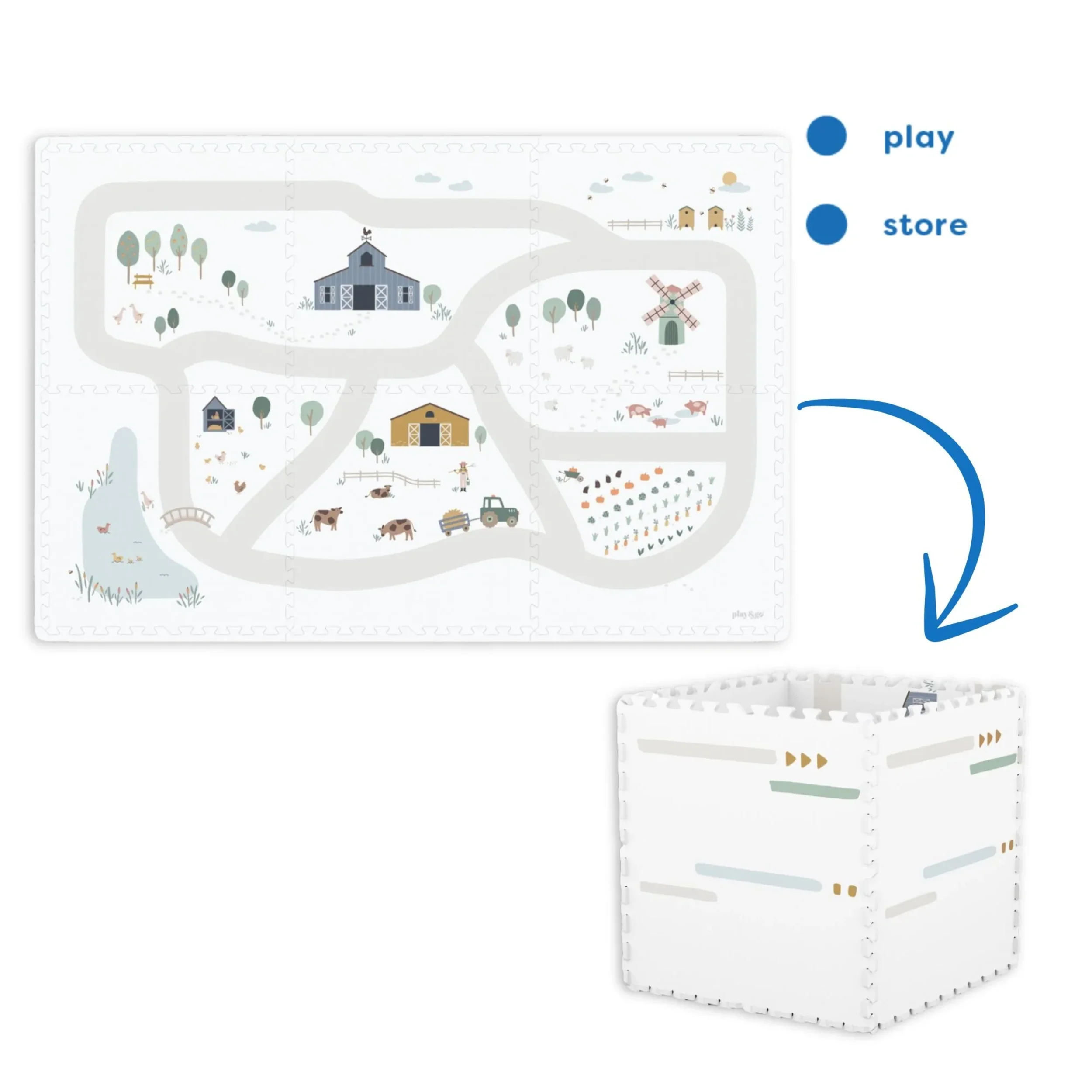Tiloo Farm Puzzle Piece Foam Playmat - Image 13