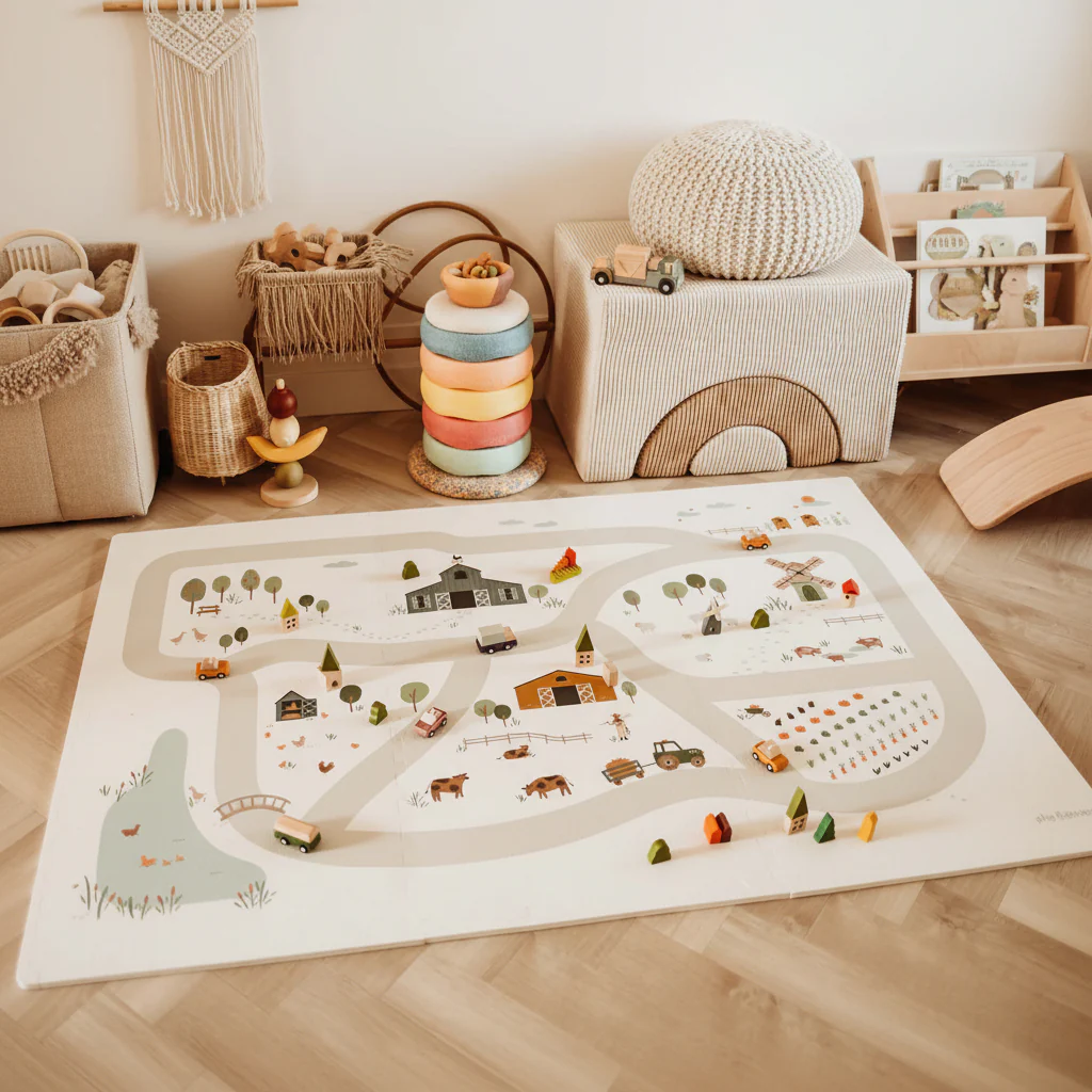 Tiloo Farm Puzzle Piece Foam Playmat - Image 4