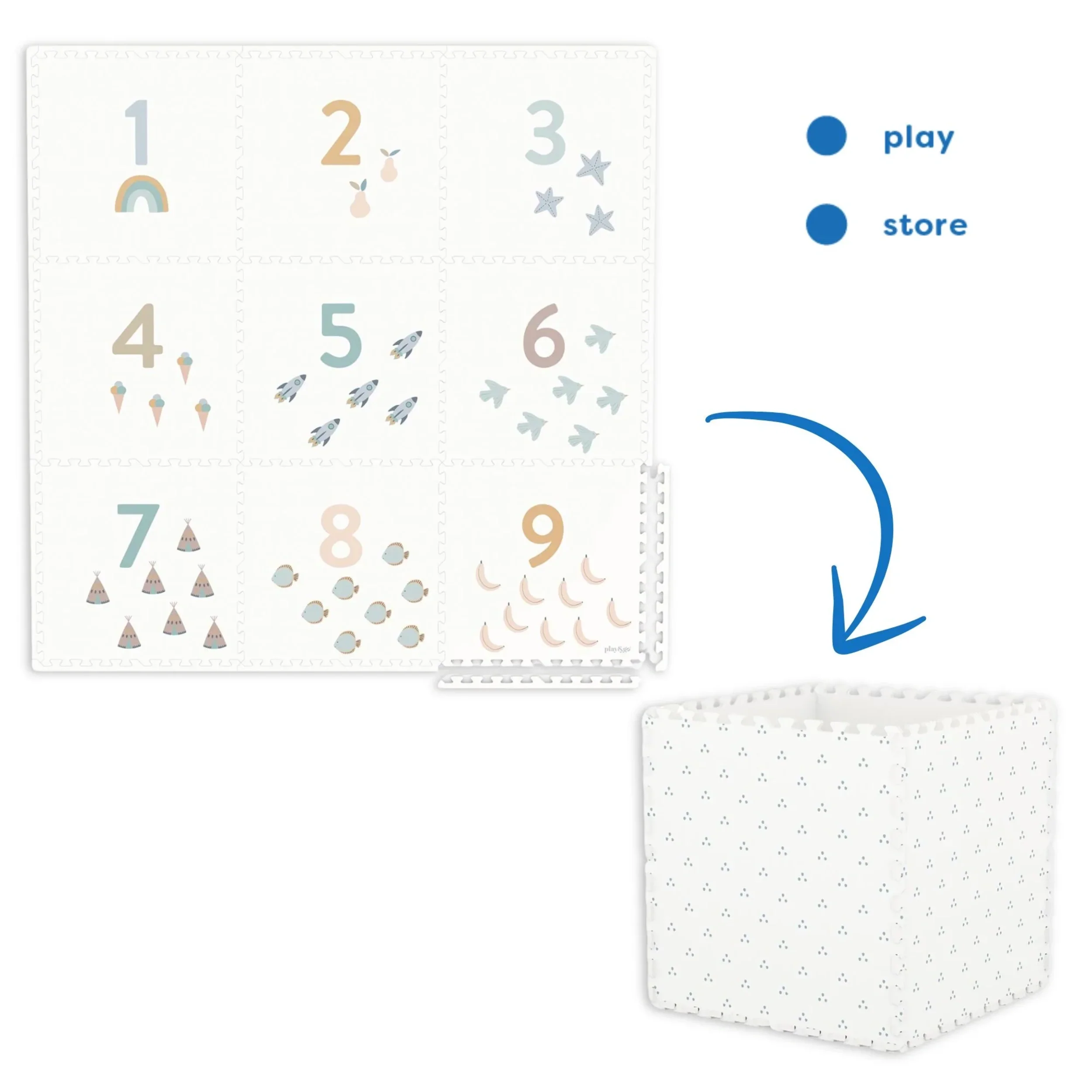 Tiloo Number Puzzle Piece Foam Playmat - Image 6