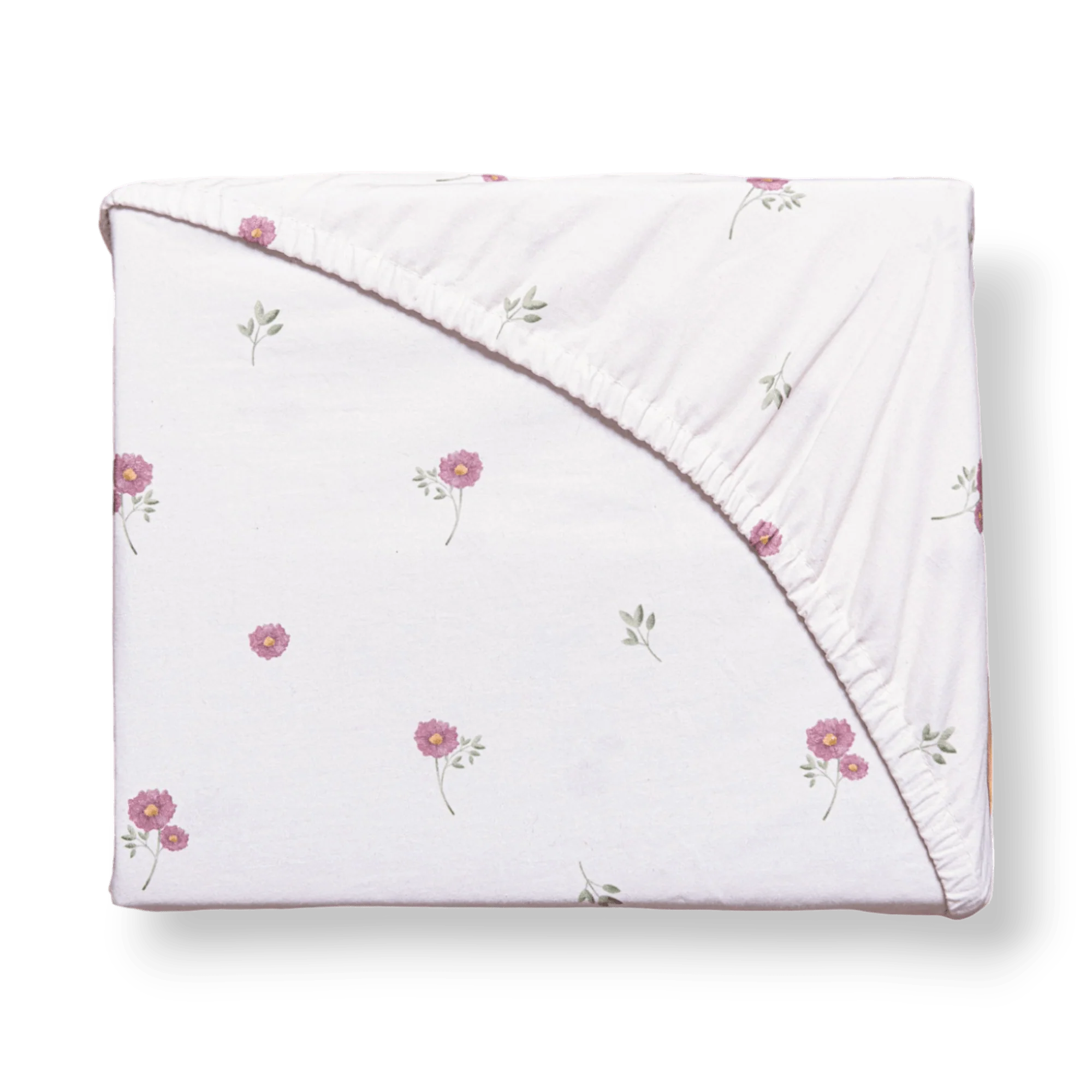 Meadow Floral Cotton Fitted Bed Sheet - Image 3