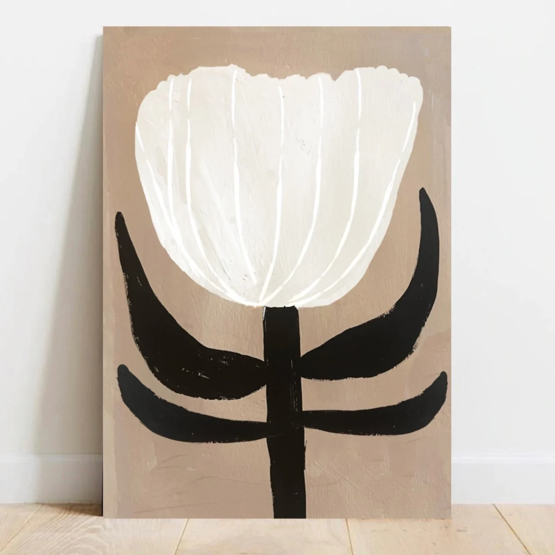 'Tulip' Hand Painted Art Print