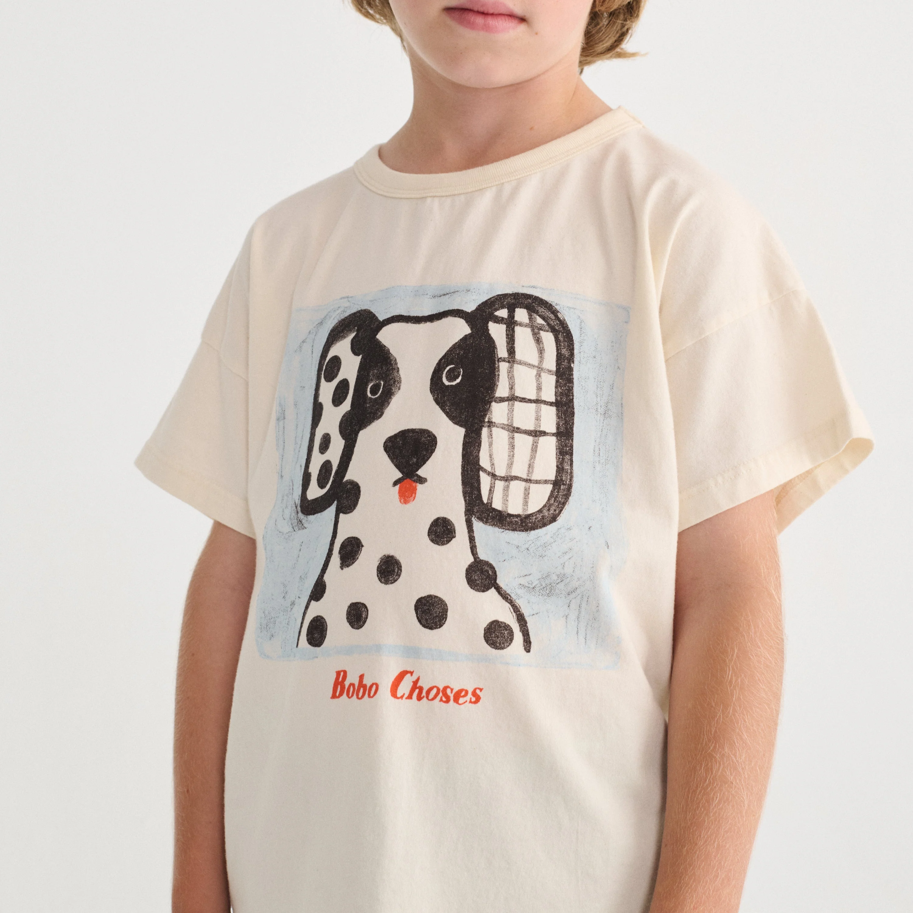 Van Dog Face Cotton T-shirt (White) - Image 5