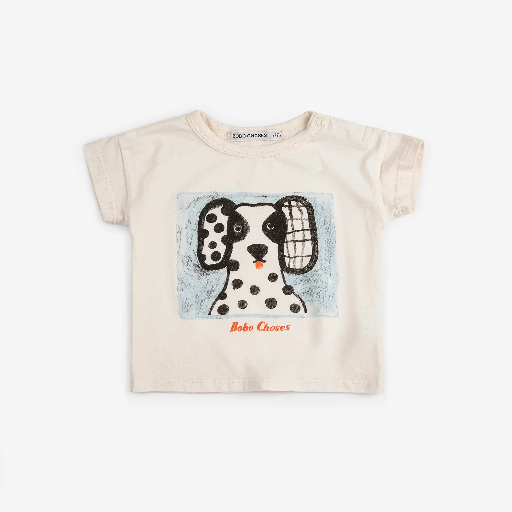 Van Dog Face Cotton T-shirt (White) - Image 7