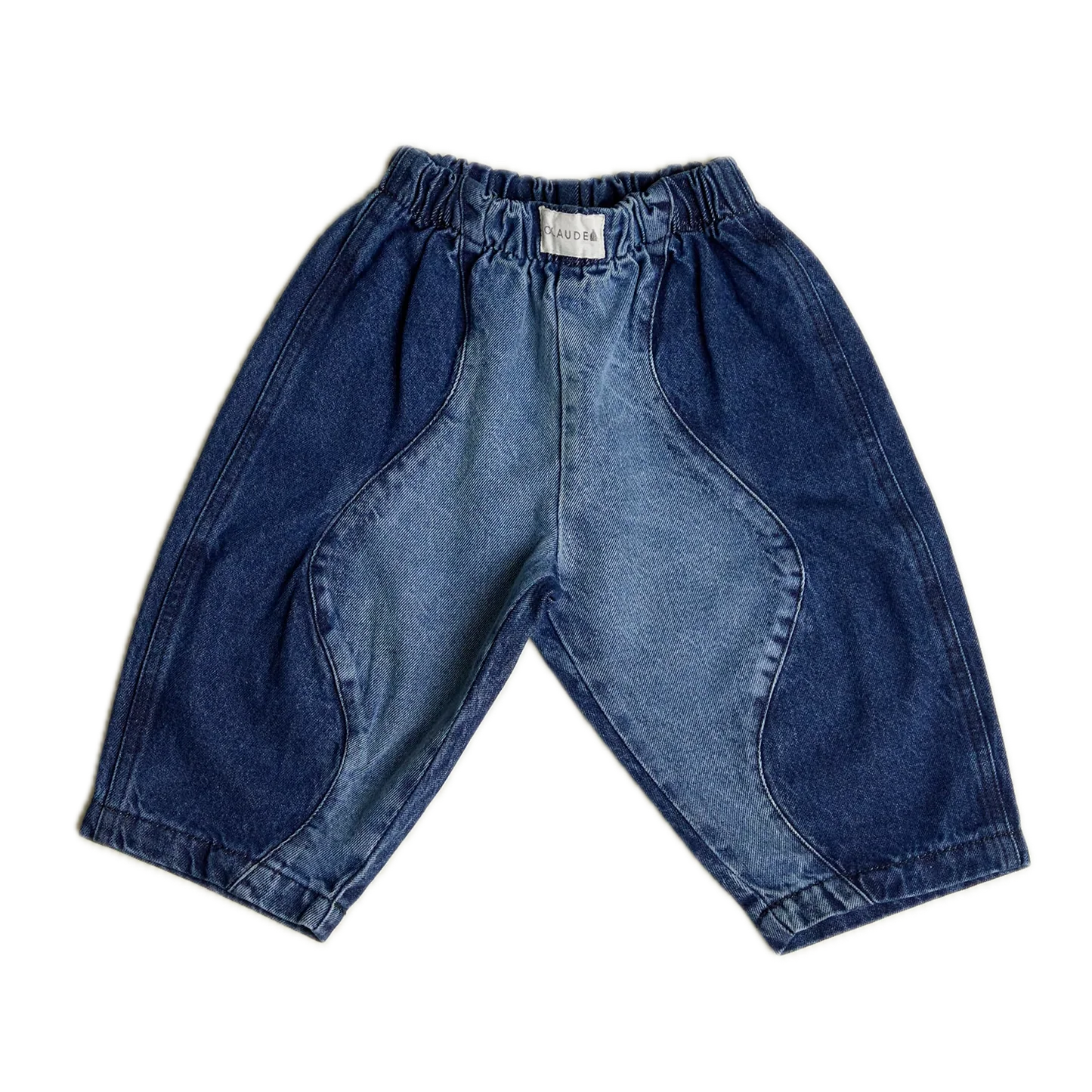 Wave Contrast Denim Cotton Trouser - Image 2