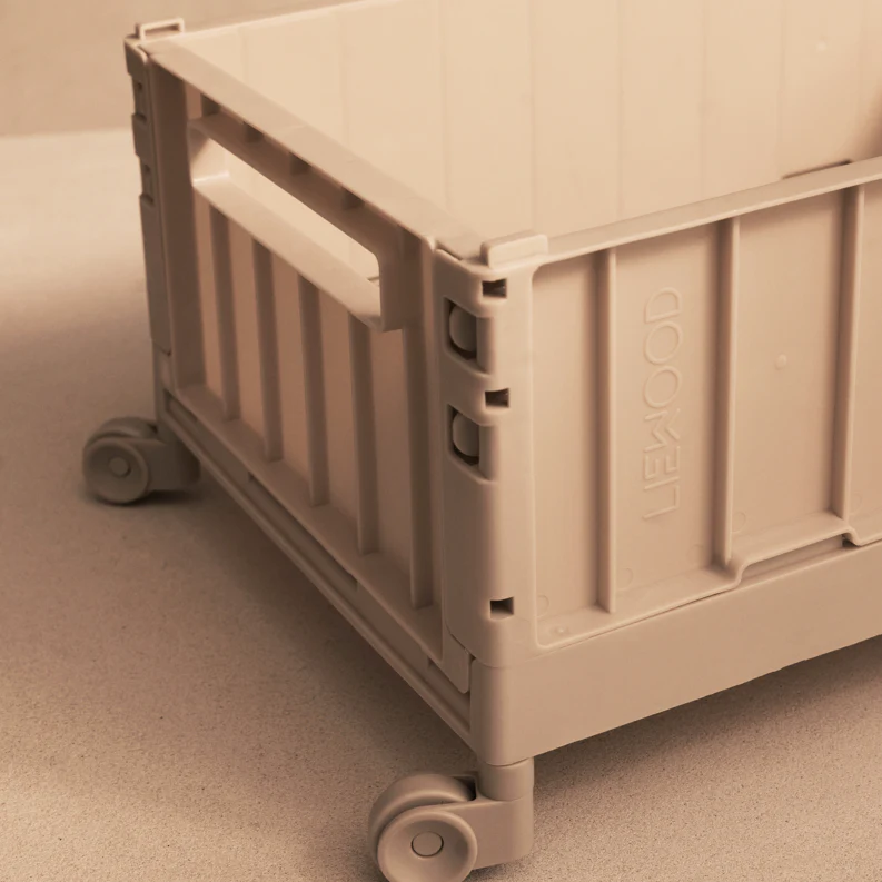 Weston Large Storage Boxes with Wheels (Sandy) - Image 2