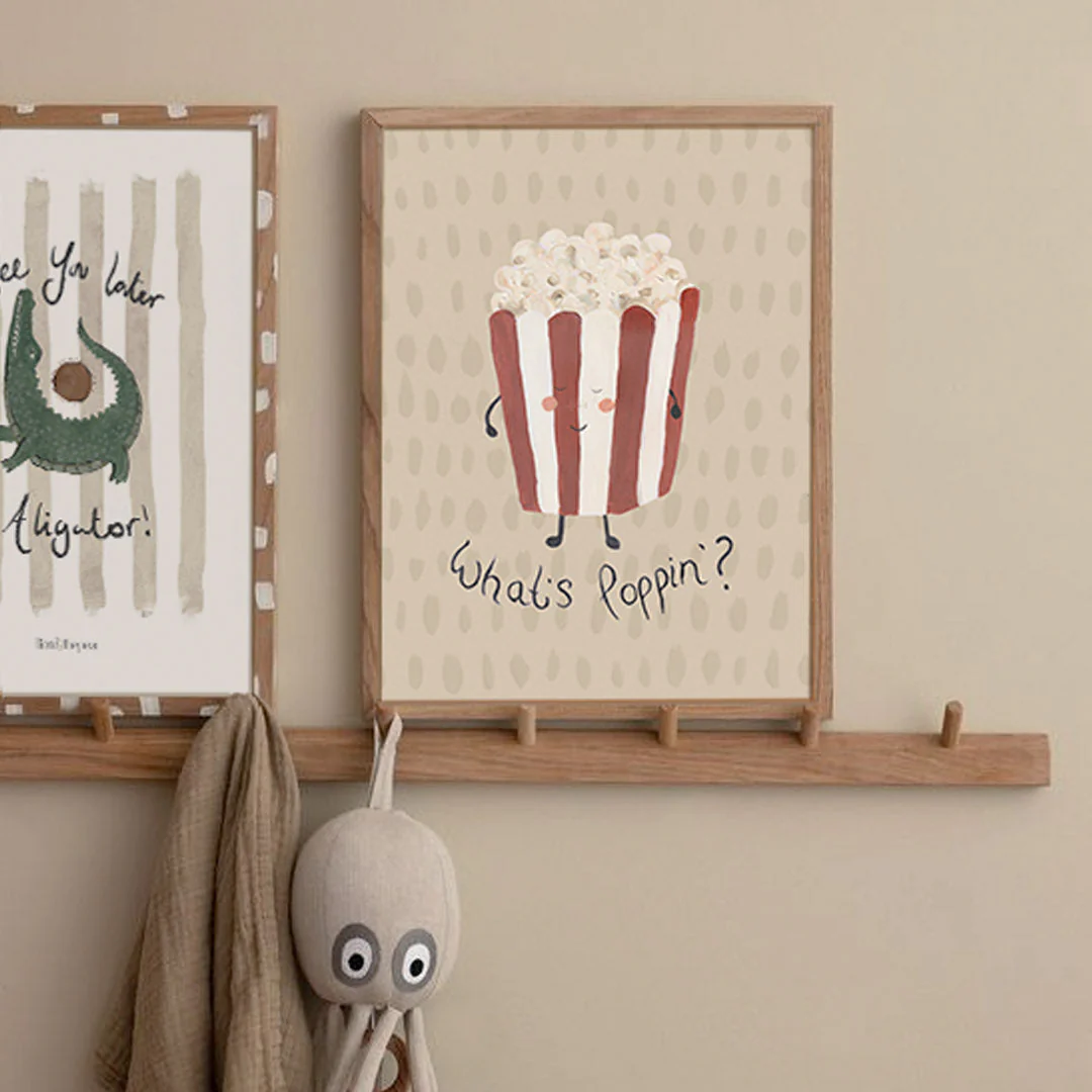 Whats Poppin? Popcorn Art Print - Image 2