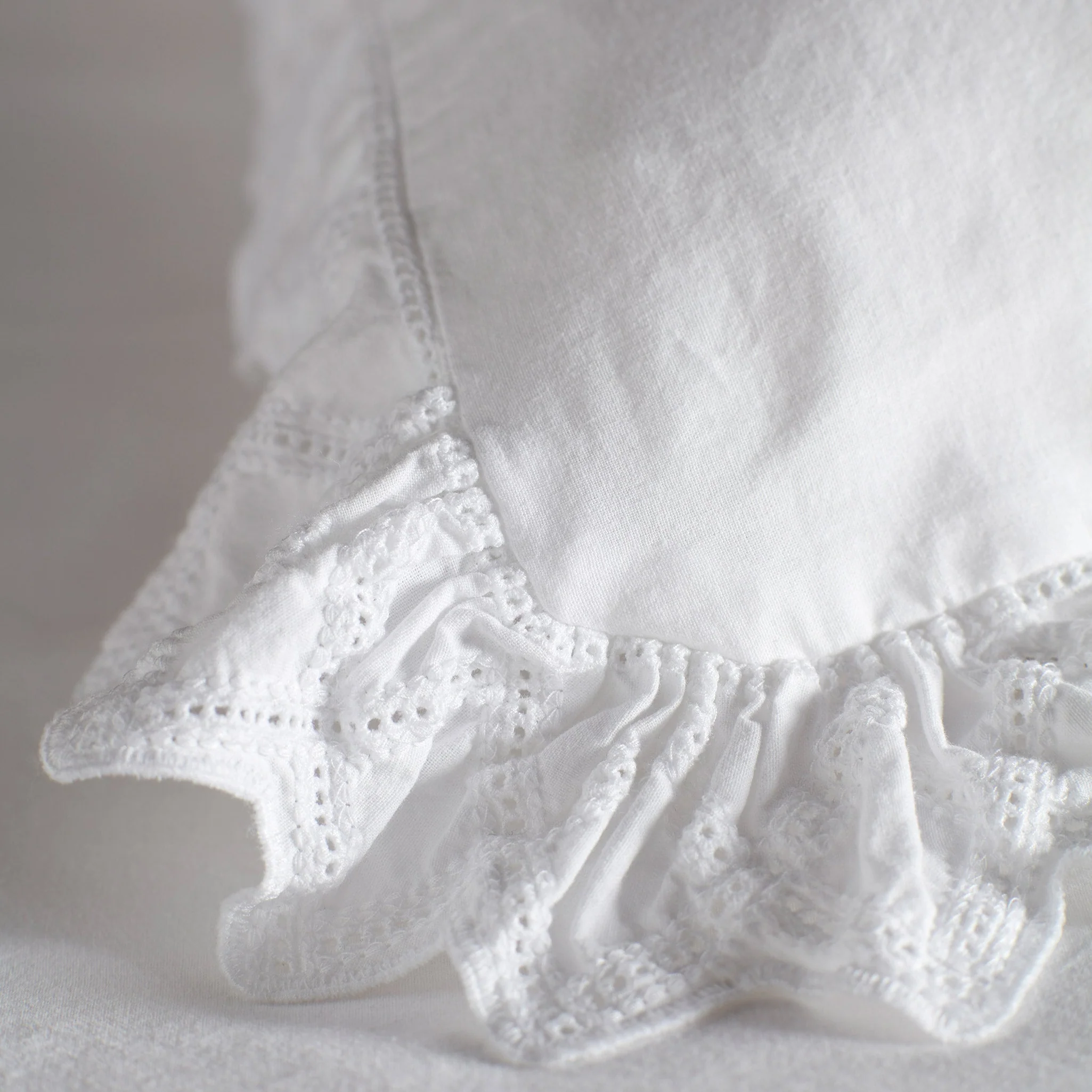 White Valerie 100% Cotton Pillowcase - Image 2