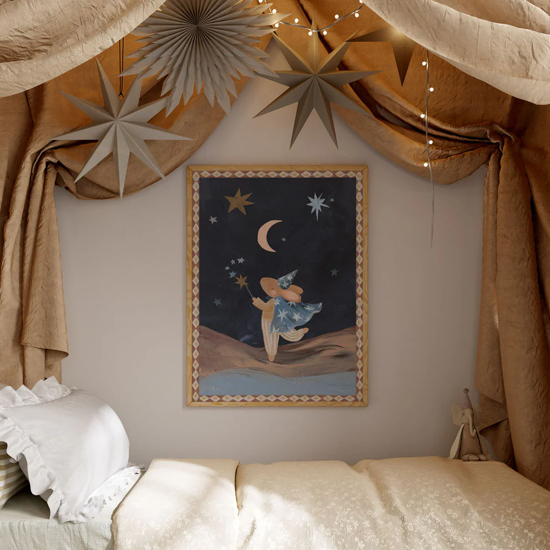 Wizard Moon Bunny Art Print - Image 2