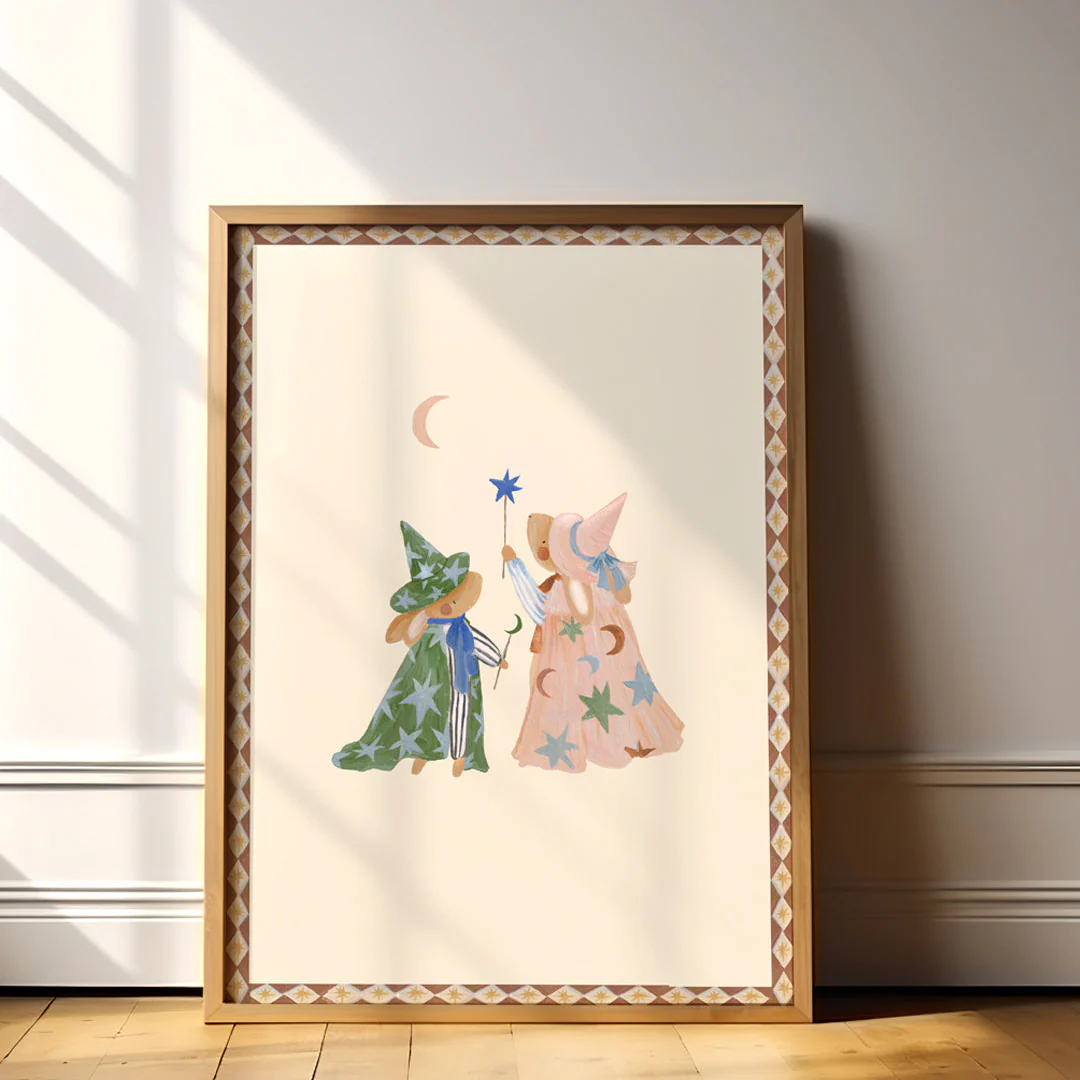Wizards & Wands Bunny Art Print - Image 2