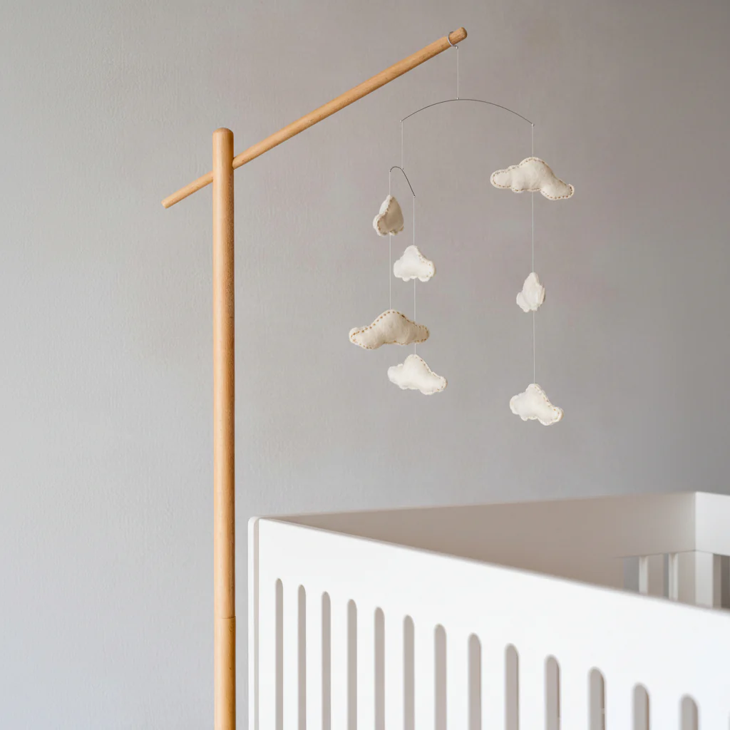 Wooden Mobile Floor Stand