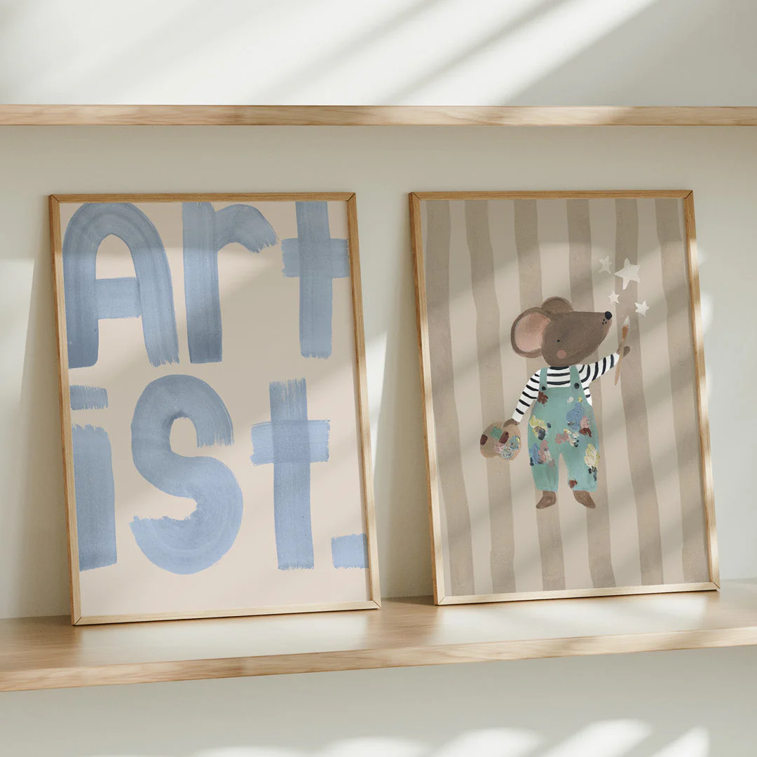 Work of Art Mouse Art Print