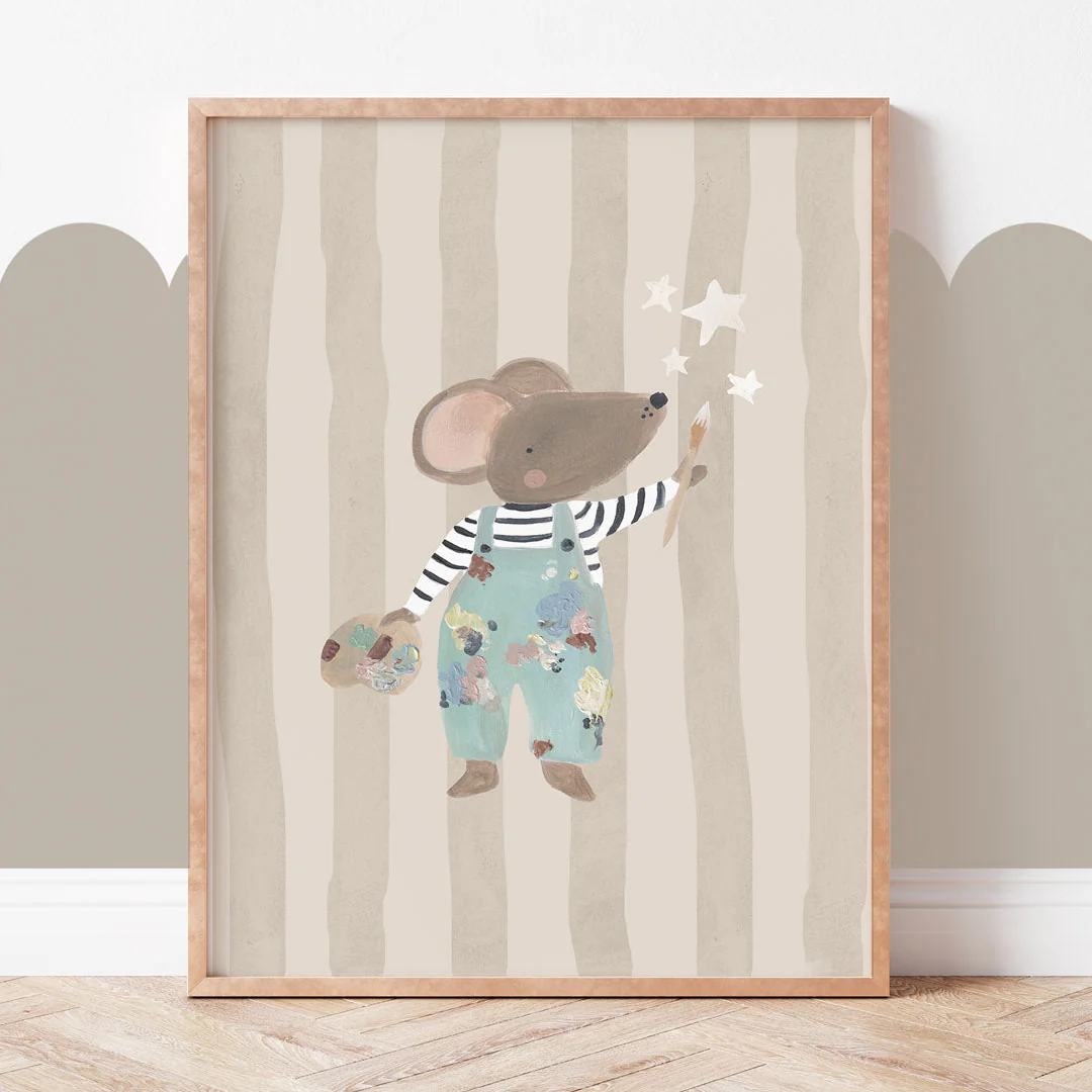 Work of Art Mouse Art Print - Image 2