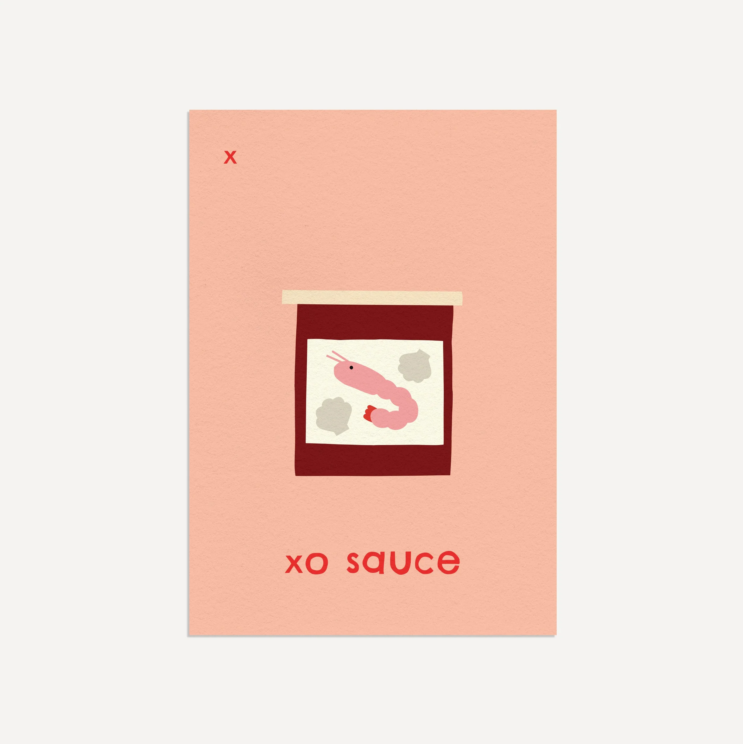 X for XO Sauce- Alphabet Art Print - Image 4