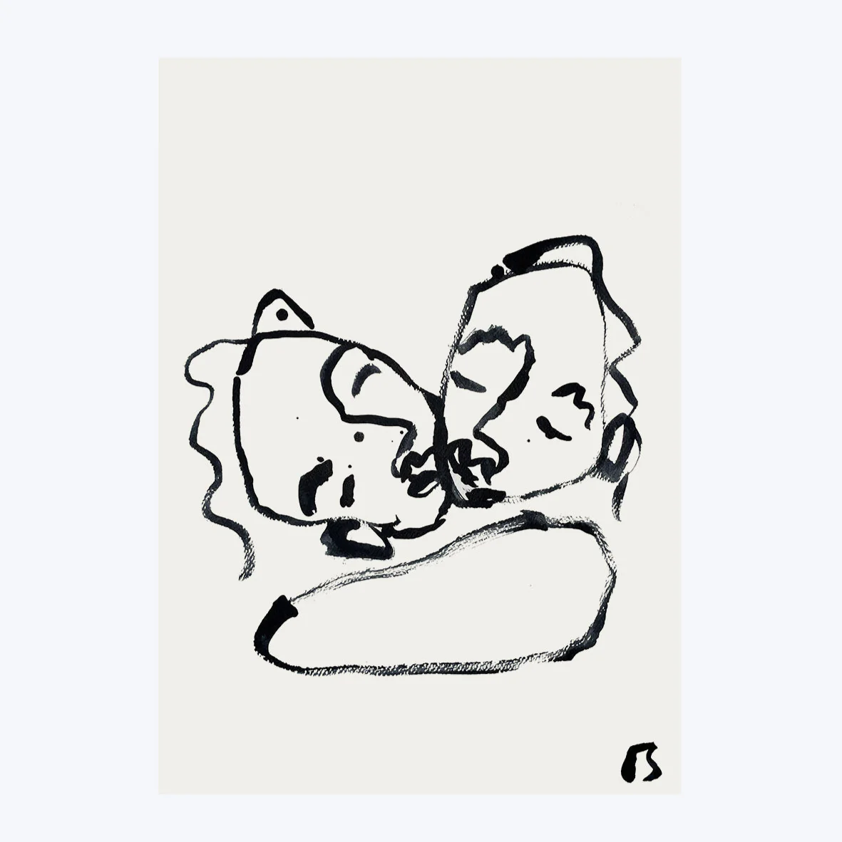 Kisses xxxx Art Print - Image 3