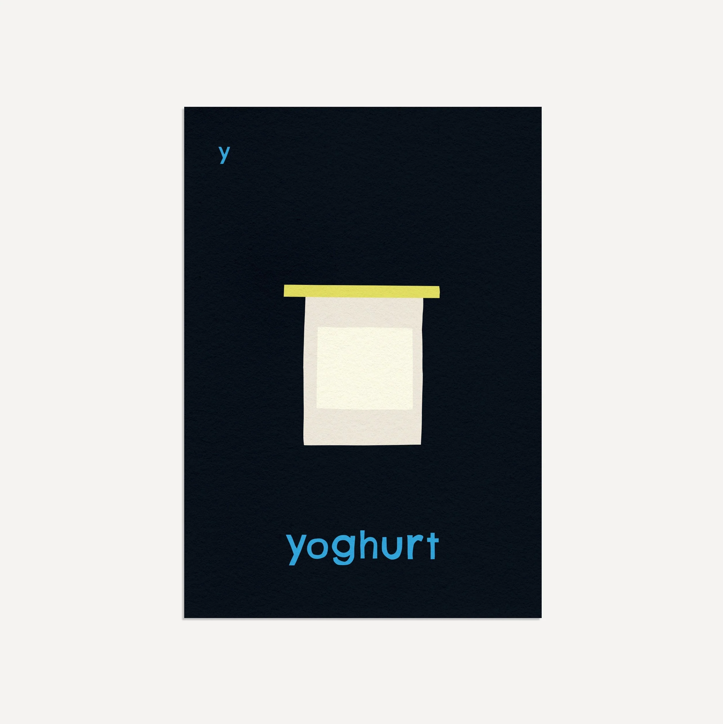 Y for Yoghurt- Alphabet Art Print - Image 4