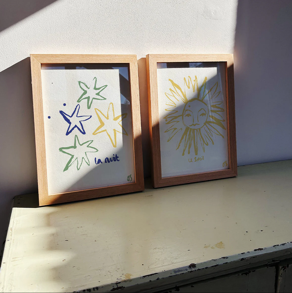 Yellow Sun Art Print - Image 3