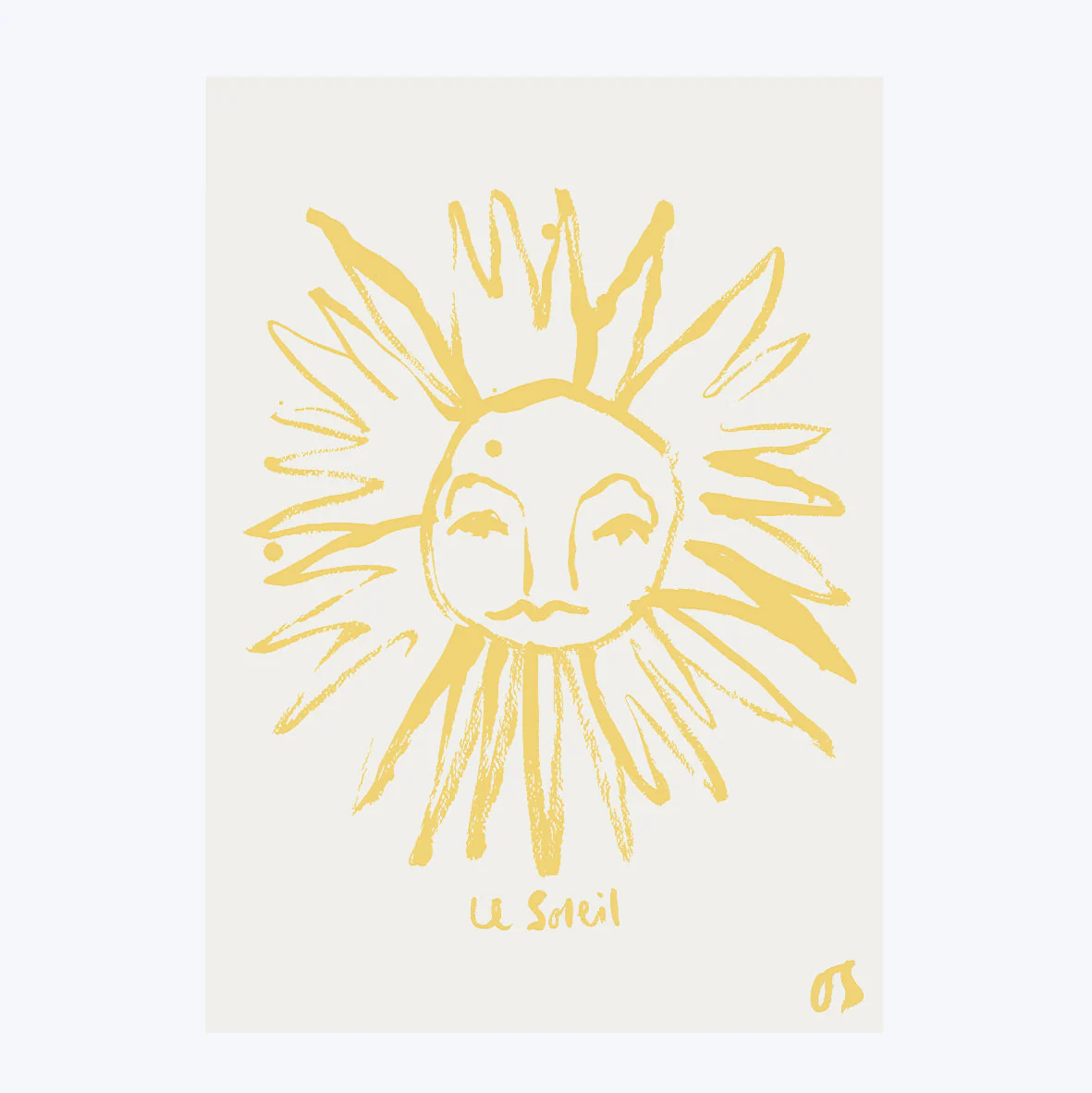 Yellow Sun Art Print - Image 4